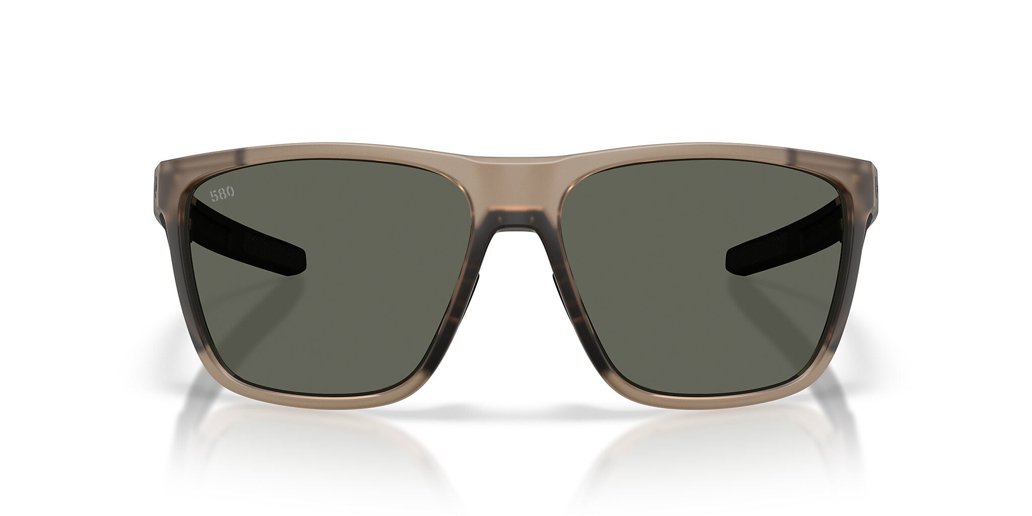 Costa Ferg XL XXL (62-16) with Gray lenses and Matte Brown Smoke