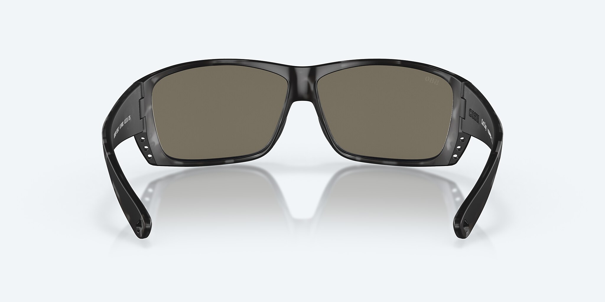 Sunglasses Costa Ocearch® Cat Cay M (61-10) with Blue Mirror lens and Tiger Shark Ocearch frame Image 4 of 7