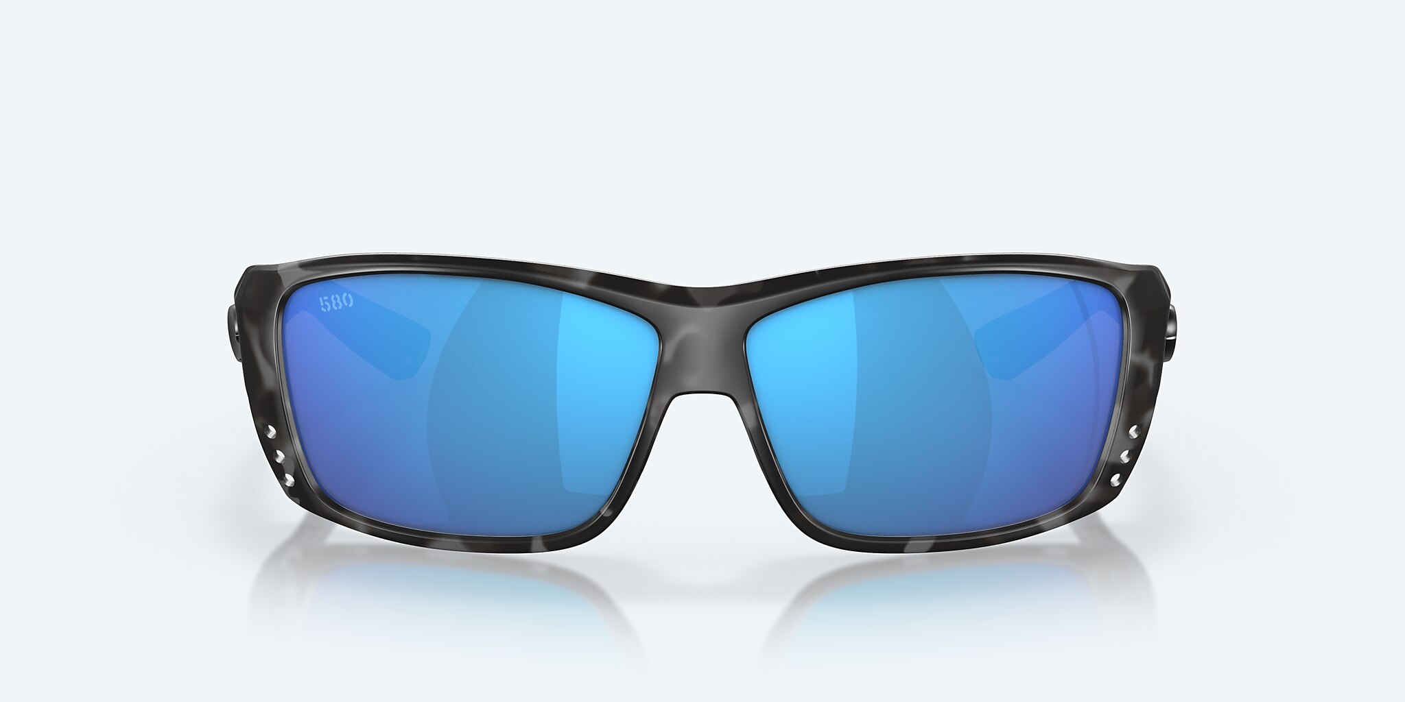 Sunglasses Costa Ocearch® Cat Cay M (61-10) with Blue Mirror lens and Tiger Shark Ocearch frame Image 2 of 7