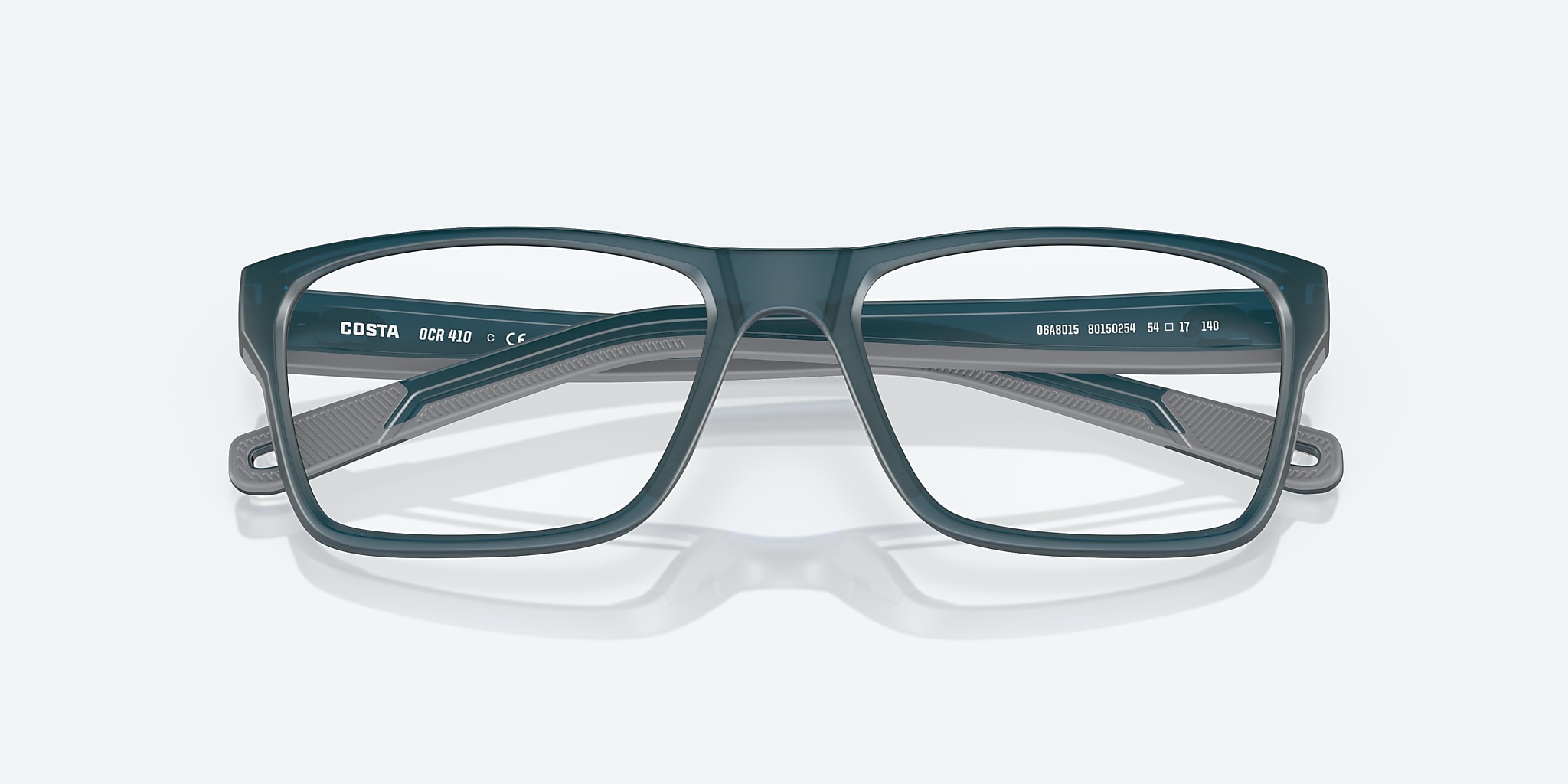 Eyeglasses Costa Ocean Ridge 410 M (54-17) with DEMO LENS lens and Pacific Blue frame Image 5 of 7 Eyeglasses Costa Ocean Ridge 410 M (54-17) with DEMO LENS lens and Pacific Blue frame Image 5 of 7