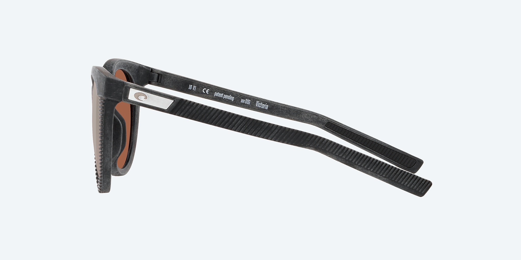 Sunglasses Costa Victoria S (56-19) with Copper Silver Mirror lens and Net Gray With Gray Rubber frame Image 3 of 4 Sunglasses Costa Victoria S (56-19) with Copper Silver Mirror lens and Net Gray With Gray Rubber frame Image 3 of 4