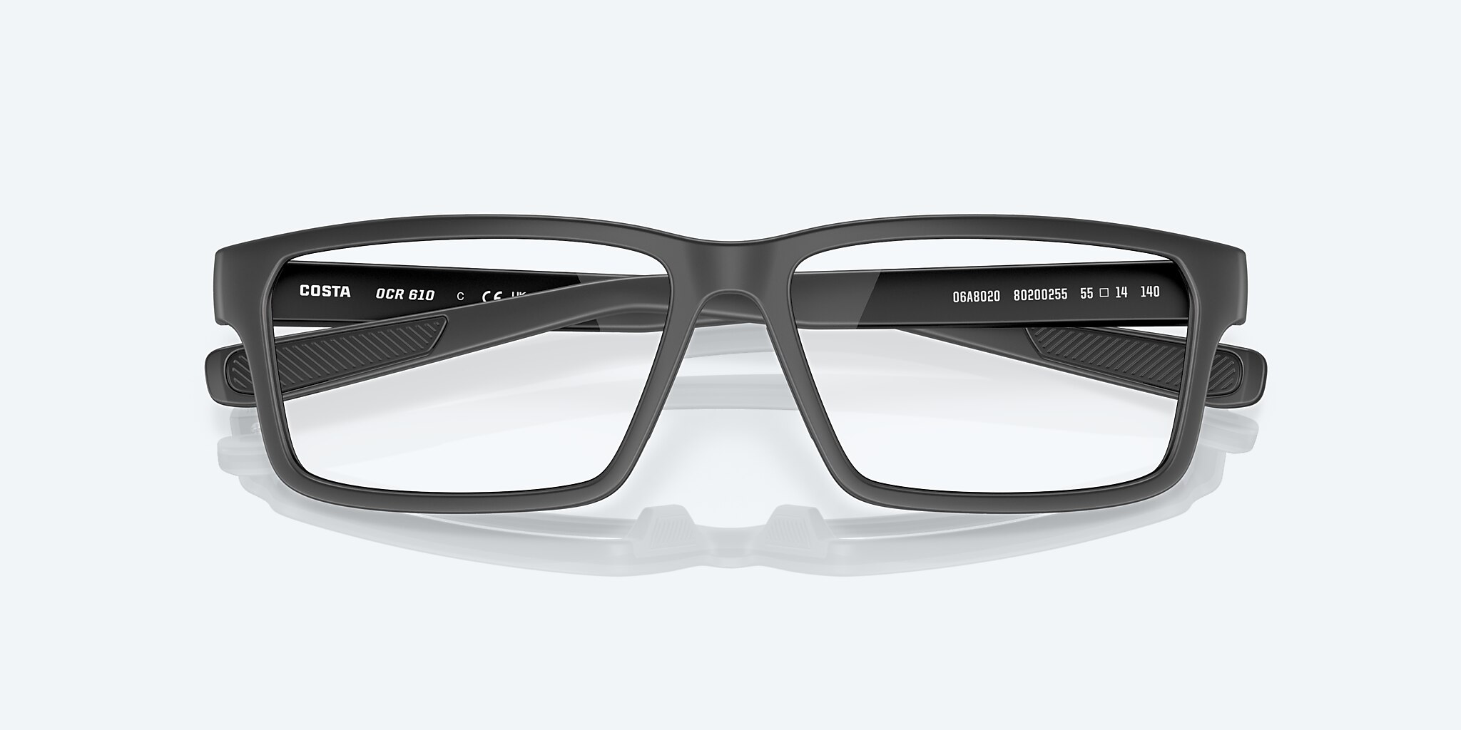 Eyeglasses Costa Ocean Ridge 610 S (53-14) with Demo Lens lens and Gray frame Image 5 of 7