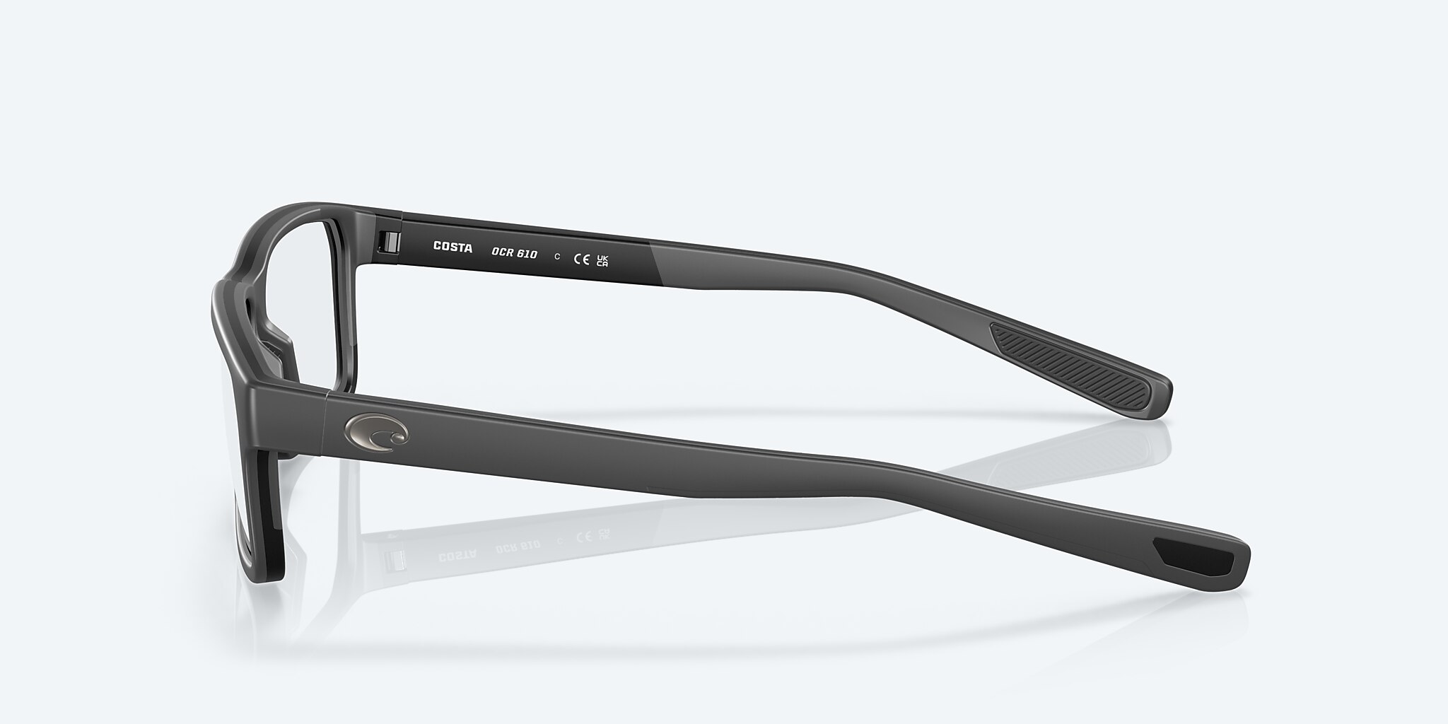 Eyeglasses Costa Ocean Ridge 610 S (53-14) with Demo Lens lens and Gray frame Image 3 of 7