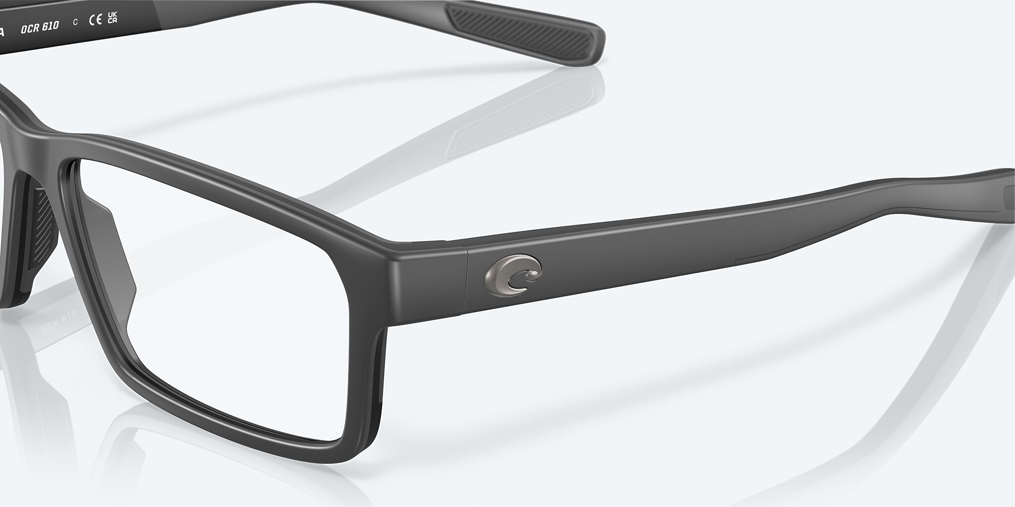 Eyeglasses Costa Ocean Ridge 610 S (53-14) with Demo Lens lens and Gray frame Image 6 of 7