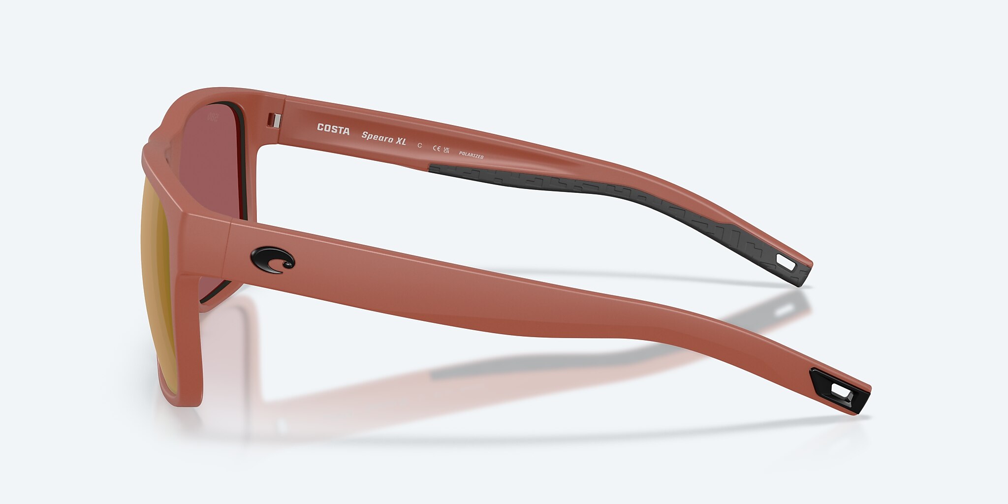 Sunglasses Costa Spearo XL XXL (59-17) with Gold Mirror lens and Matte Terra Cotta frame Image 3 of 7