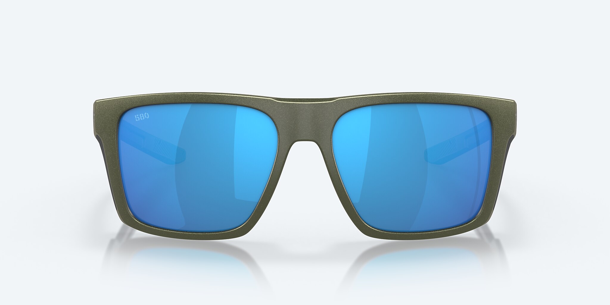 Lunettes de soleil Costa Lido XL (57-16) avec Effet miroir Bleu verre et Acier Gris métallisé monture Image 2 de 8