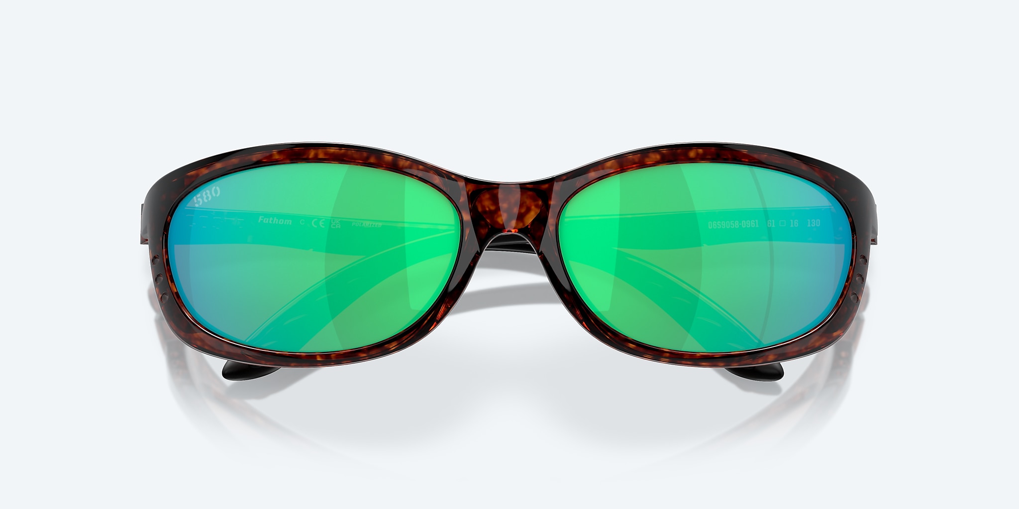 Sunglasses Costa Fathom L (61-16) with Green Mirror lens and Tortoise frame Image 5 of 7 Sunglasses Costa Fathom L (61-16) with Green Mirror lens and Tortoise frame Image 5 of 7