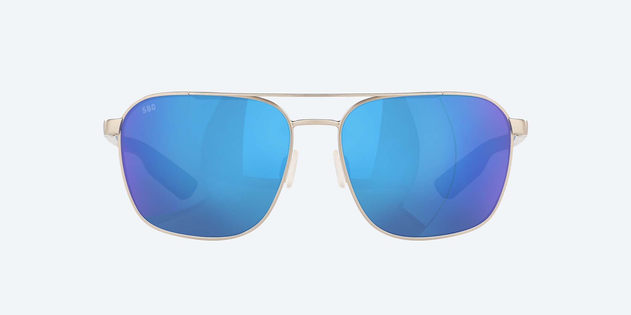 Sunglasses Costa Wader XL (58-16) with Blue Mirror lens and Brushed Silver frame Image 2 of 4 Sunglasses Costa Wader XL (58-16) with Blue Mirror lens and Brushed Silver frame Image 2 of 4