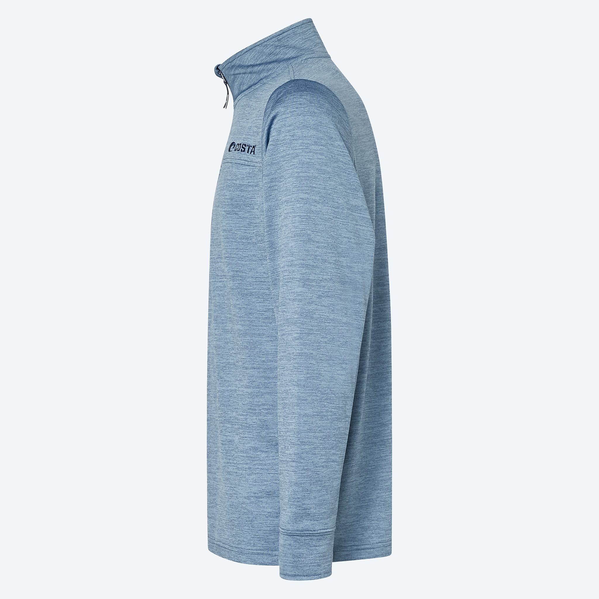 Apparel Heather Heron Blue Costa Harbor Quarter Zip Image 3 of 5 Apparel Heather Heron Blue Costa Harbor Quarter Zip Image 3 of 5