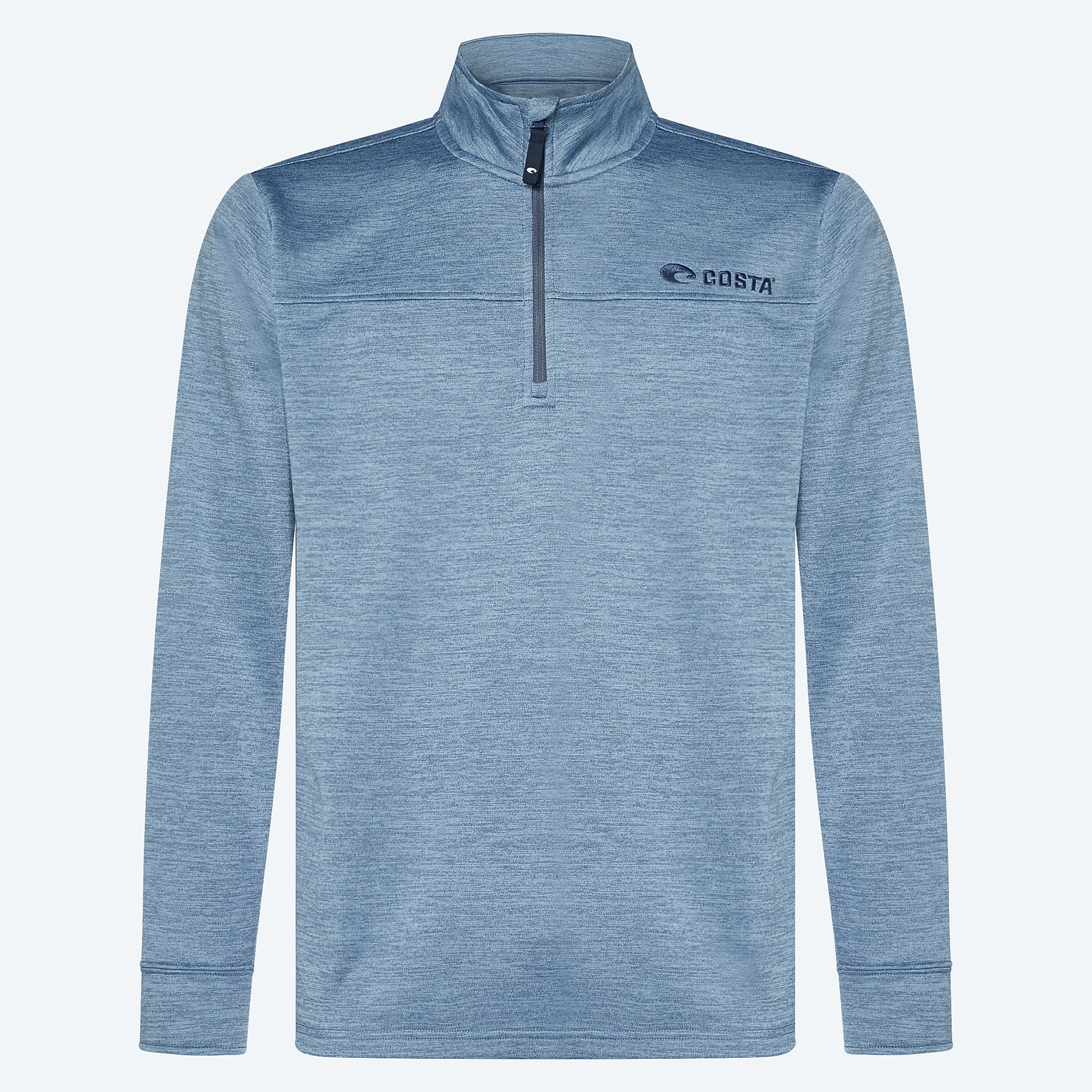 Apparel Heather Heron Blue Costa Harbor Quarter Zip Image 1 of 5 Apparel Heather Heron Blue Costa Harbor Quarter Zip Image 1 of 5
