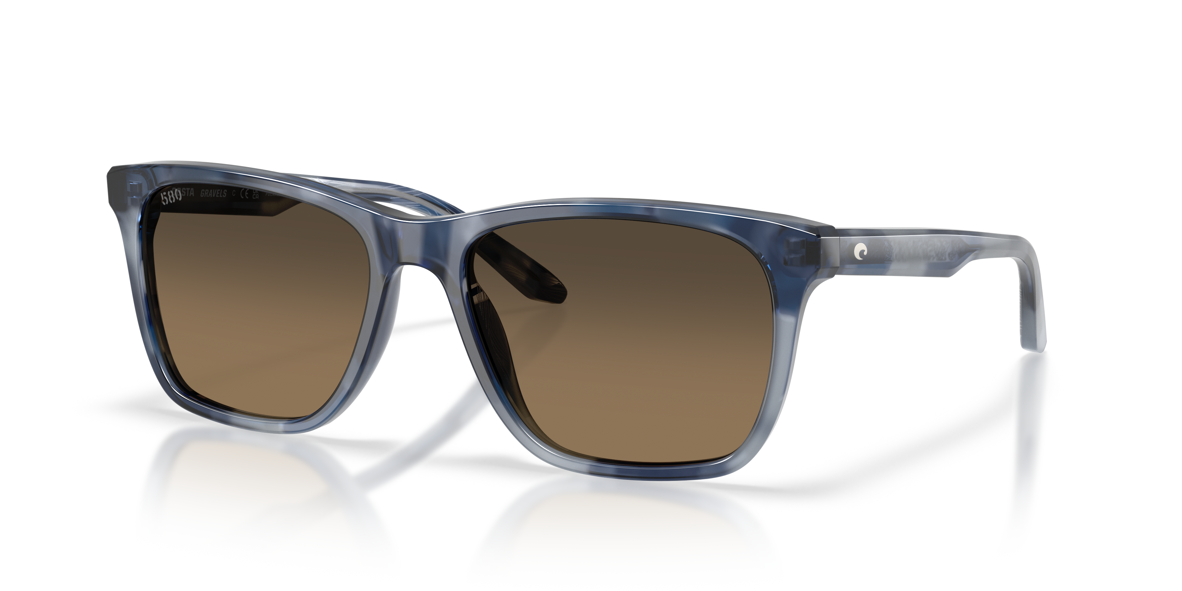 Costa Gravels L (57-18) with Copper lenses and Deep Blue Crystal