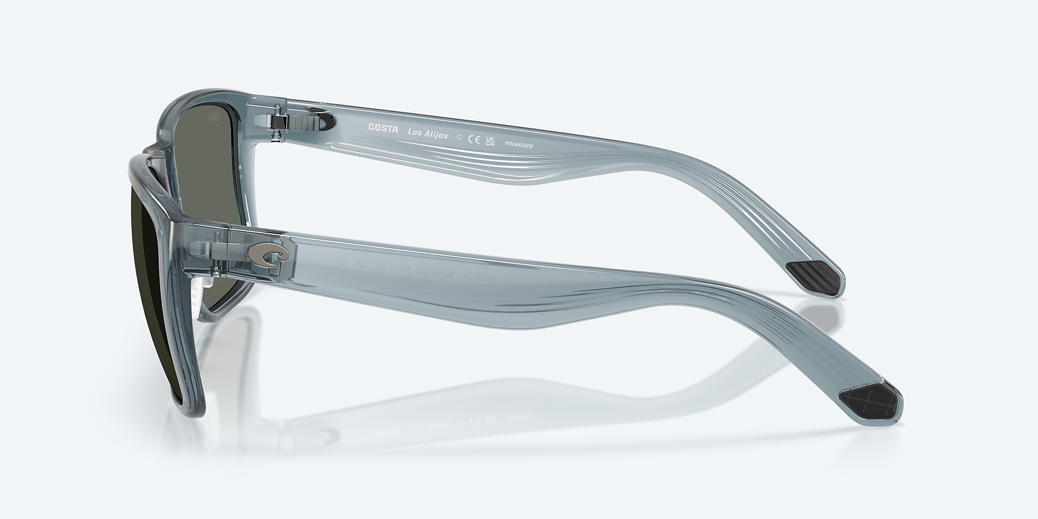 Sunglasses Costa Los Alijos XL (59-18) with Gray lens and Translucent Deep Blue frame Image 3 of 8 Sunglasses Costa Los Alijos XL (59-18) with Gray lens and Translucent Deep Blue frame Image 3 of 8