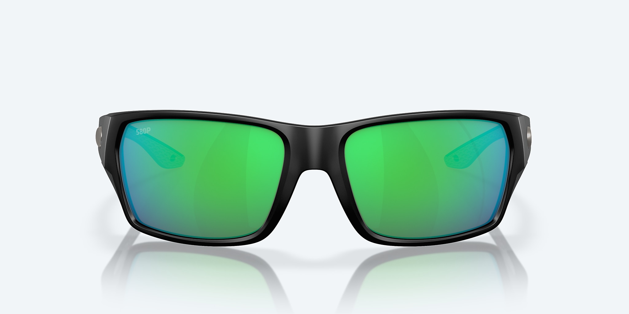 Sunglasses Costa Tailfin S (57-17) with Green Mirror lens and Matte Black frame Image 2 of 7 Sunglasses Costa Tailfin S (57-17) with Green Mirror lens and Matte Black frame Image 2 of 7