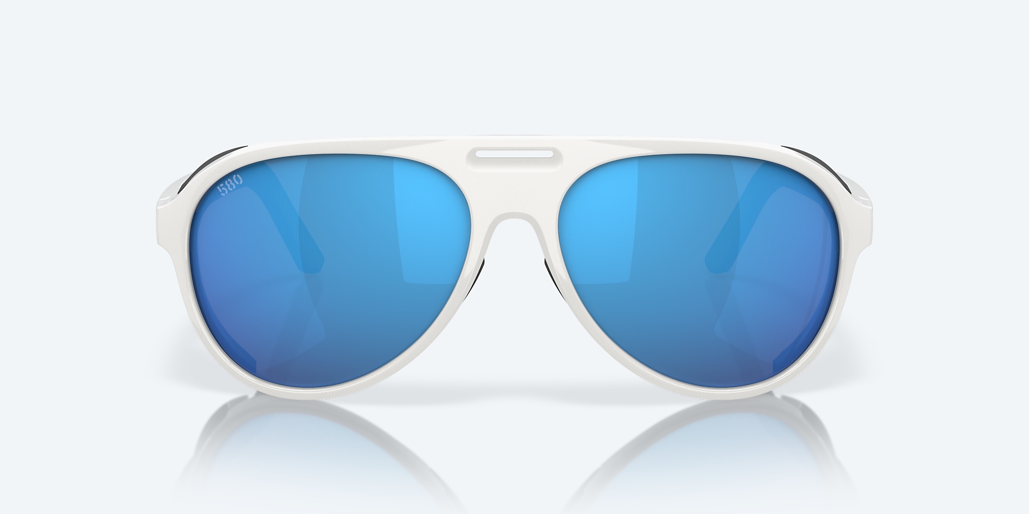 Sunglasses Costa Grand Catalina XL (59-15) with Blue Mirror lens and Hull White frame Image 2 of 8 Sunglasses Costa Grand Catalina XL (59-15) with Blue Mirror lens and Hull White frame Image 2 of 8
