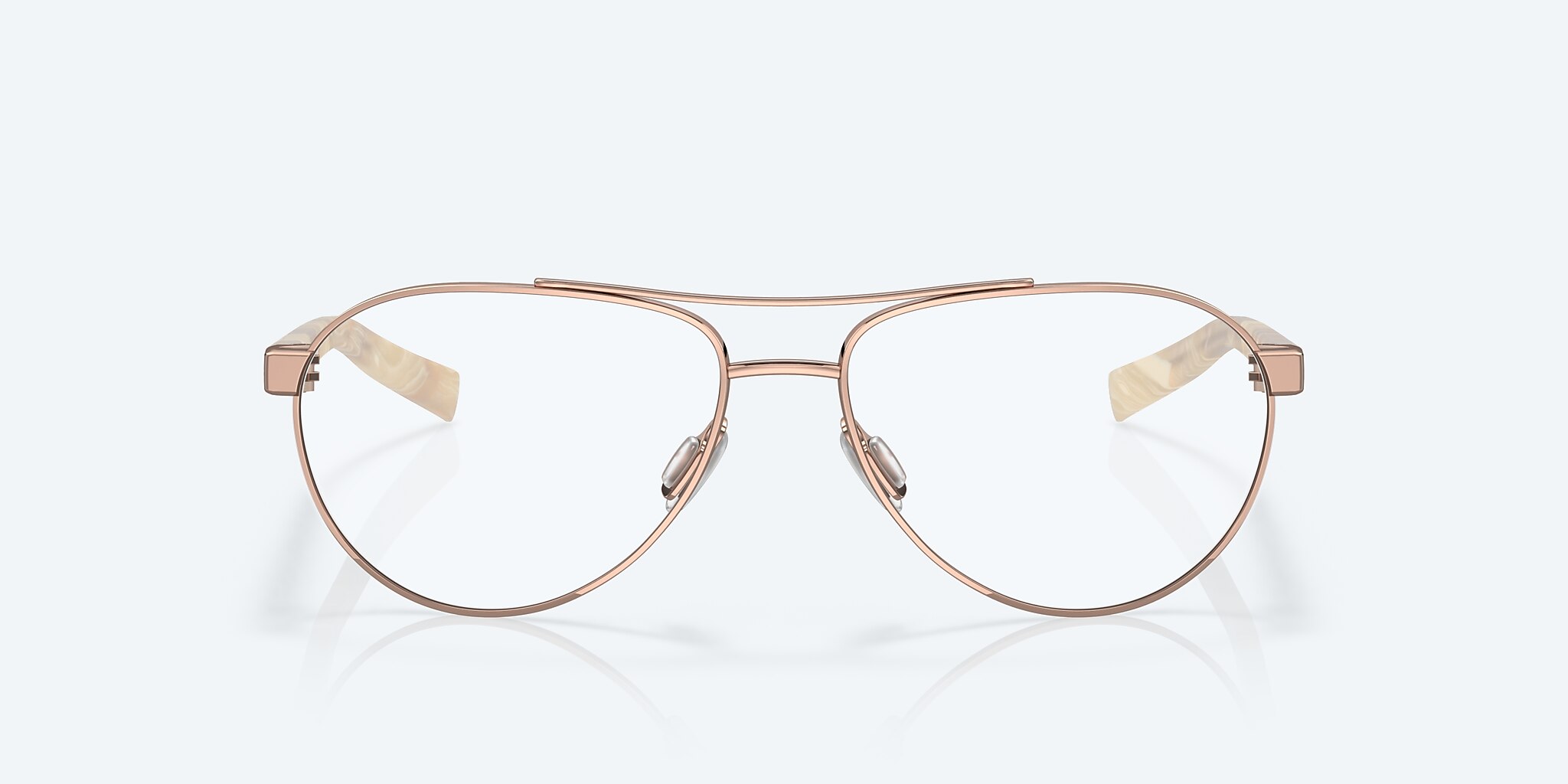 Eyeglasses Costa Fernandina RX S (57-15) with DEMO LENS lens and Rose Gold frame Image 2 of 7
