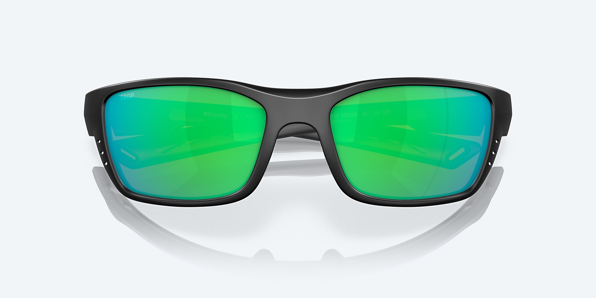 Sunglasses Costa Whitetip M (58-18) with Green Mirror lens and Blackout frame Image 5 of 7