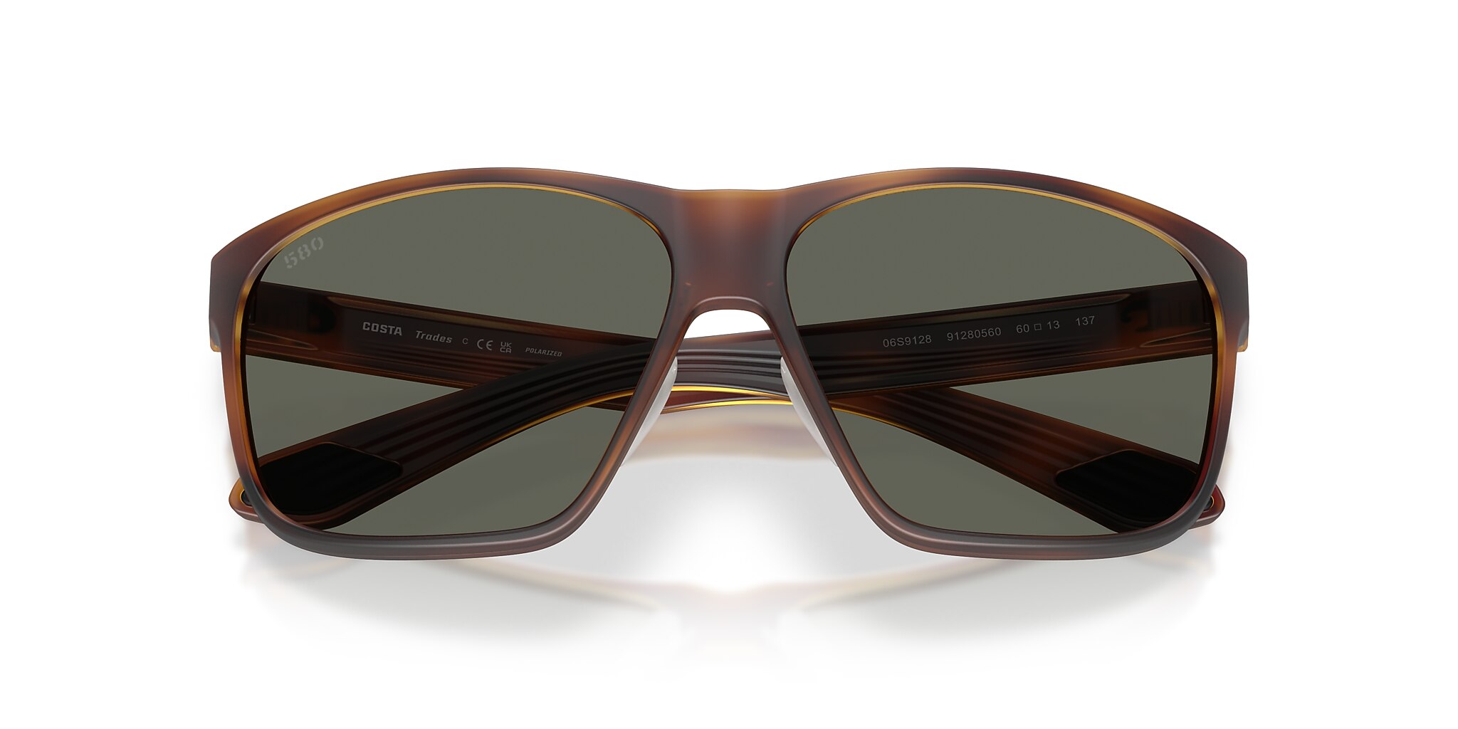 Costa Trades M (60-13) with Gray lenses and Matte Tortoise frame