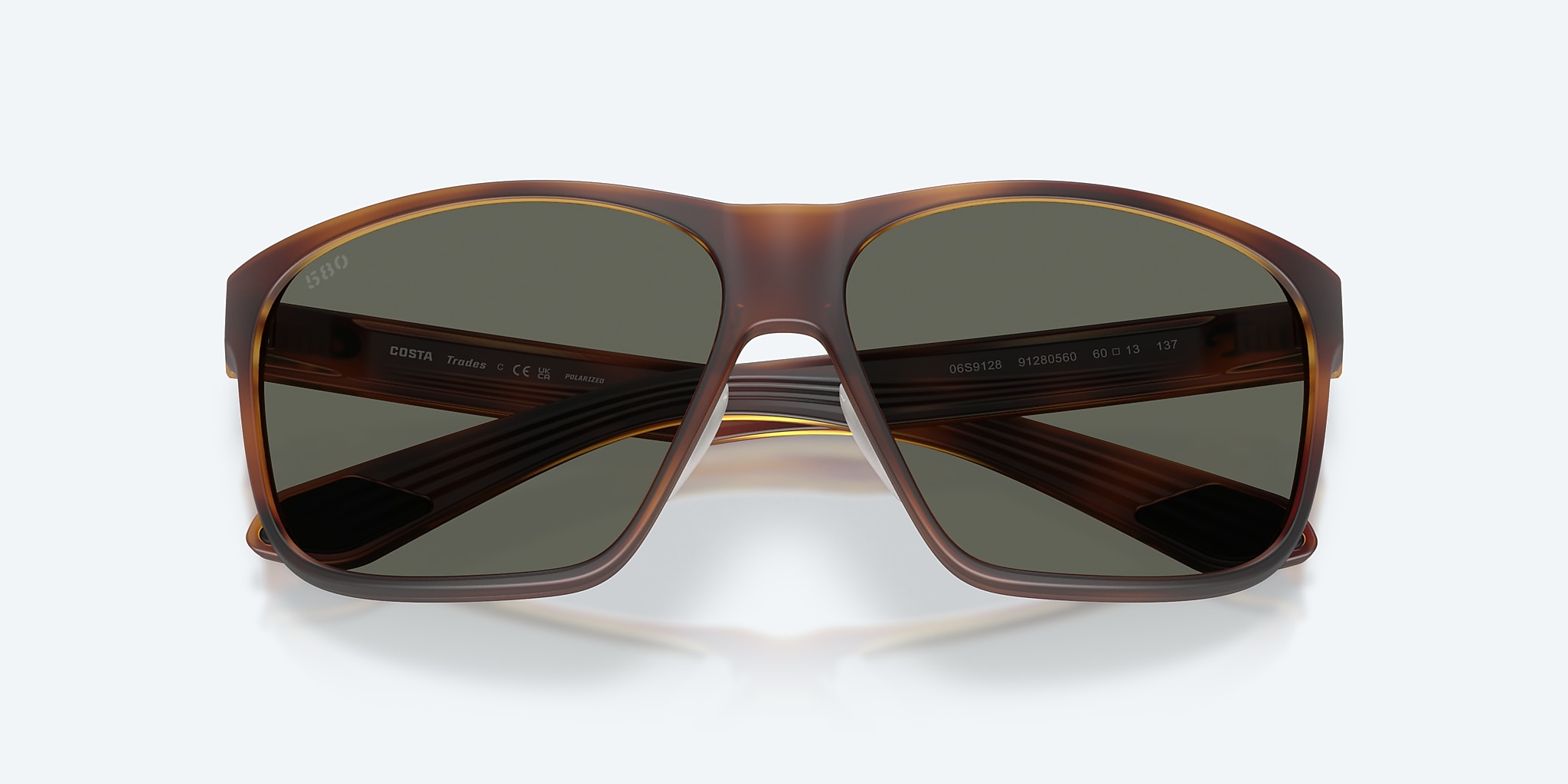 Sunglasses Costa Trades M (60-13) with Gray lens and Matte Tortoise frame Image 5 of 8 Sunglasses Costa Trades M (60-13) with Gray lens and Matte Tortoise frame Image 5 of 8