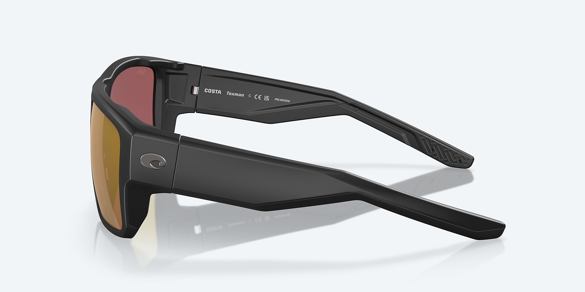 Sunglasses Costa Taxman L (59-16) with Gold Mirror lens and Matte Black frame Image 3 of 8 Sunglasses Costa Taxman L (59-16) with Gold Mirror lens and Matte Black frame Image 3 of 8
