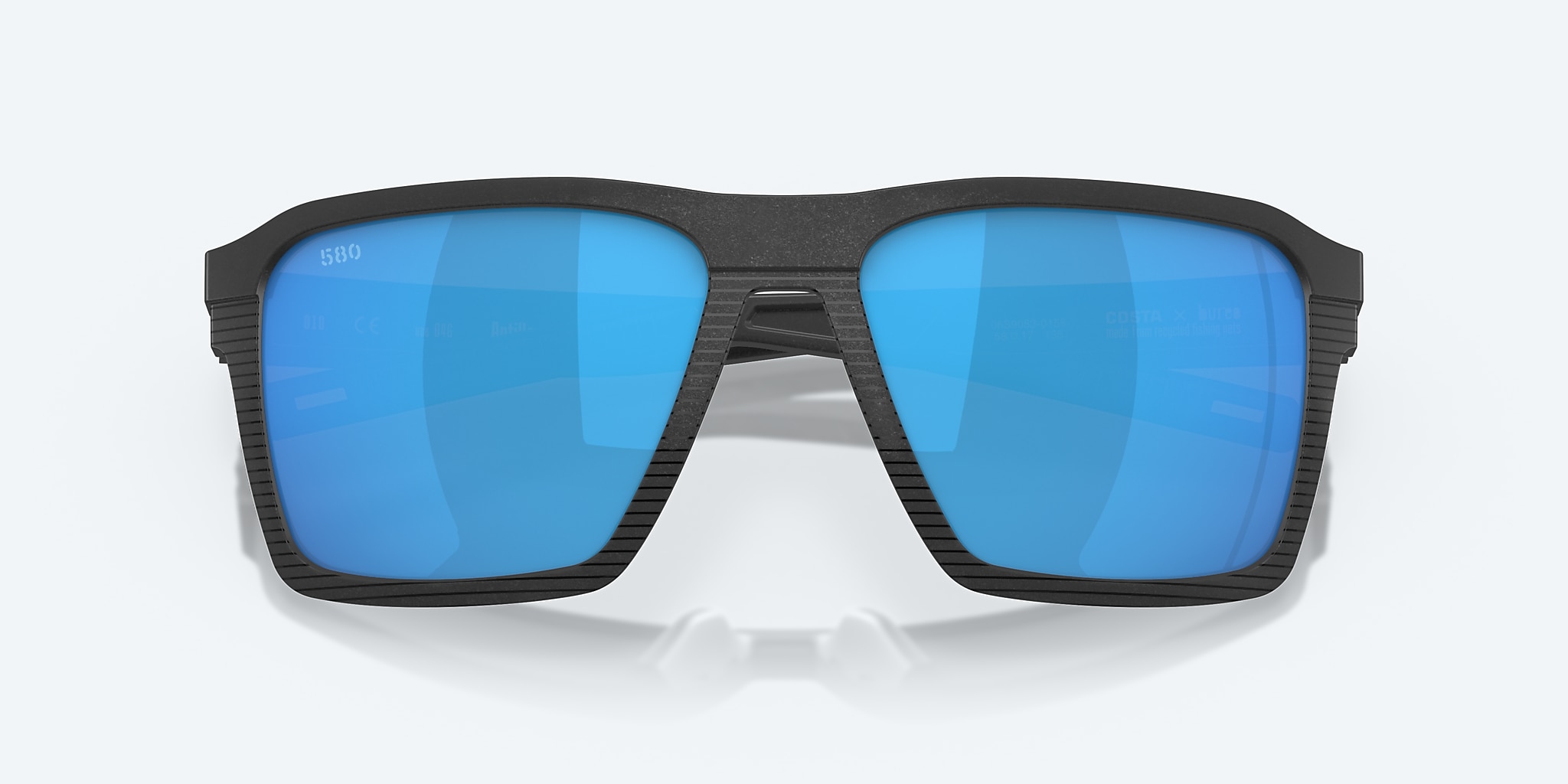 Sunglasses Costa Antille L (58-17) with Blue Mirror lens and Net Black frame Image 5 of 8 Sunglasses Costa Antille L (58-17) with Blue Mirror lens and Net Black frame Image 5 of 8