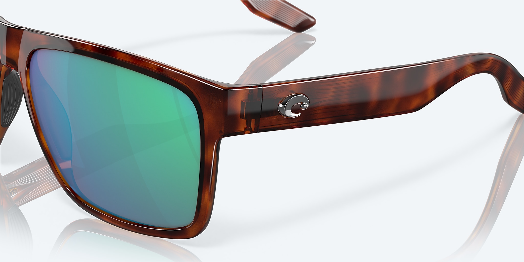 Sunglasses Costa Paunch XL XXL (59-18) with Green Mirror lens and Tortoise frame Image 6 of 7 Sunglasses Costa Paunch XL XXL (59-18) with Green Mirror lens and Tortoise frame Image 6 of 7