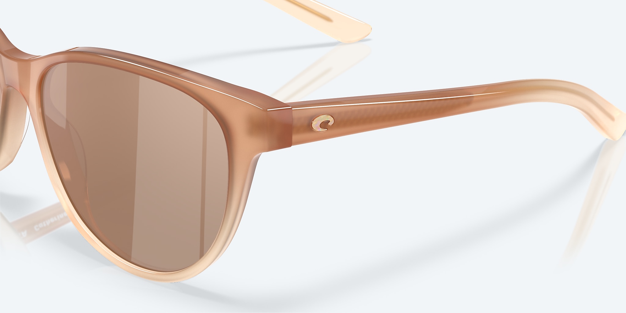 Sunglasses Costa Catherine M (57-17) with Copper Silver Mirror lens and Sandbar frame Image 6 of 7 Sunglasses Costa Catherine M (57-17) with Copper Silver Mirror lens and Sandbar frame Image 6 of 7