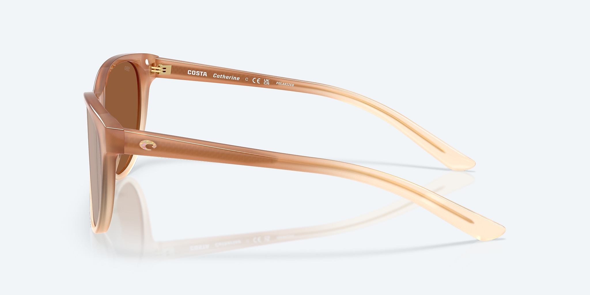 Sunglasses Costa Catherine M (57-17) with Copper Silver Mirror lens and Sandbar frame Image 3 of 7 Sunglasses Costa Catherine M (57-17) with Copper Silver Mirror lens and Sandbar frame Image 3 of 7