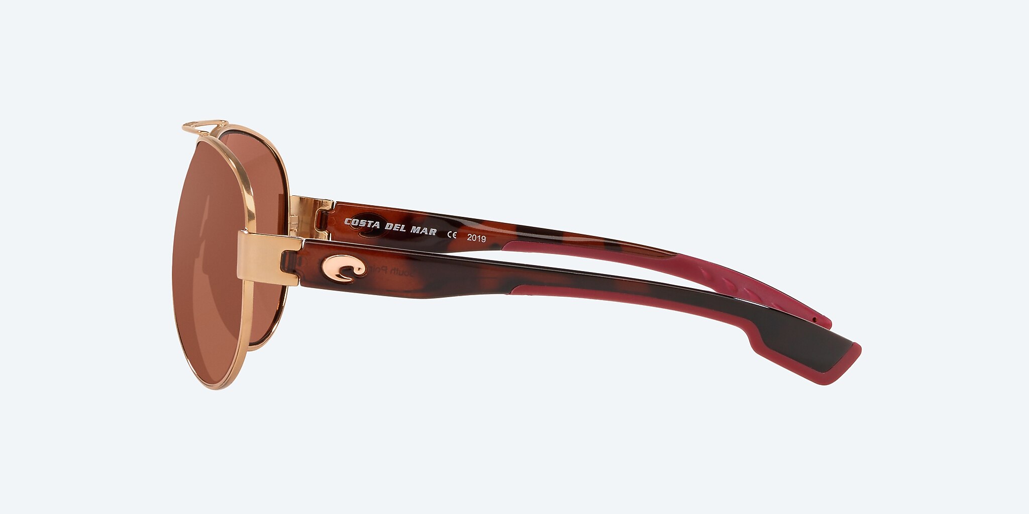 Sunglasses Costa South Point L (59-14) with Copper lens and Shiny Blush Gold frame Image 3 of 4
