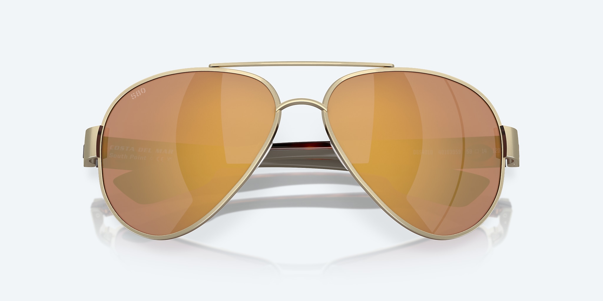 Sunglasses Costa South Point L (59-14) with Gold Mirror lens and Brushed Gold frame Image 5 of 7 Sunglasses Costa South Point L (59-14) with Gold Mirror lens and Brushed Gold frame Image 5 of 7