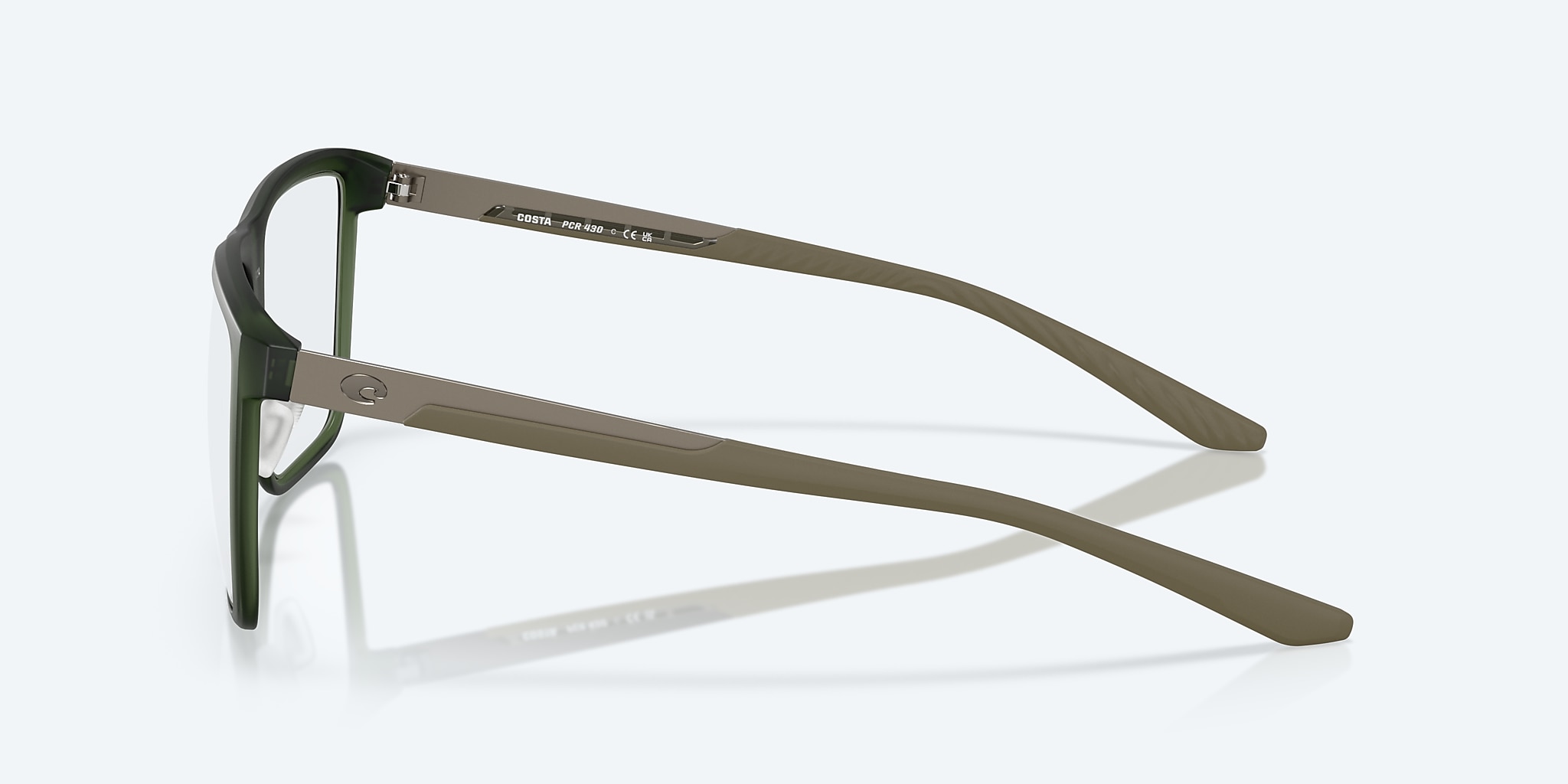 Eyeglasses Costa Pacific Rise 430 L (57-14) with DEMO LENS lens and Algae frame Image 3 of 7 Eyeglasses Costa Pacific Rise 430 L (57-14) with DEMO LENS lens and Algae frame Image 3 of 7