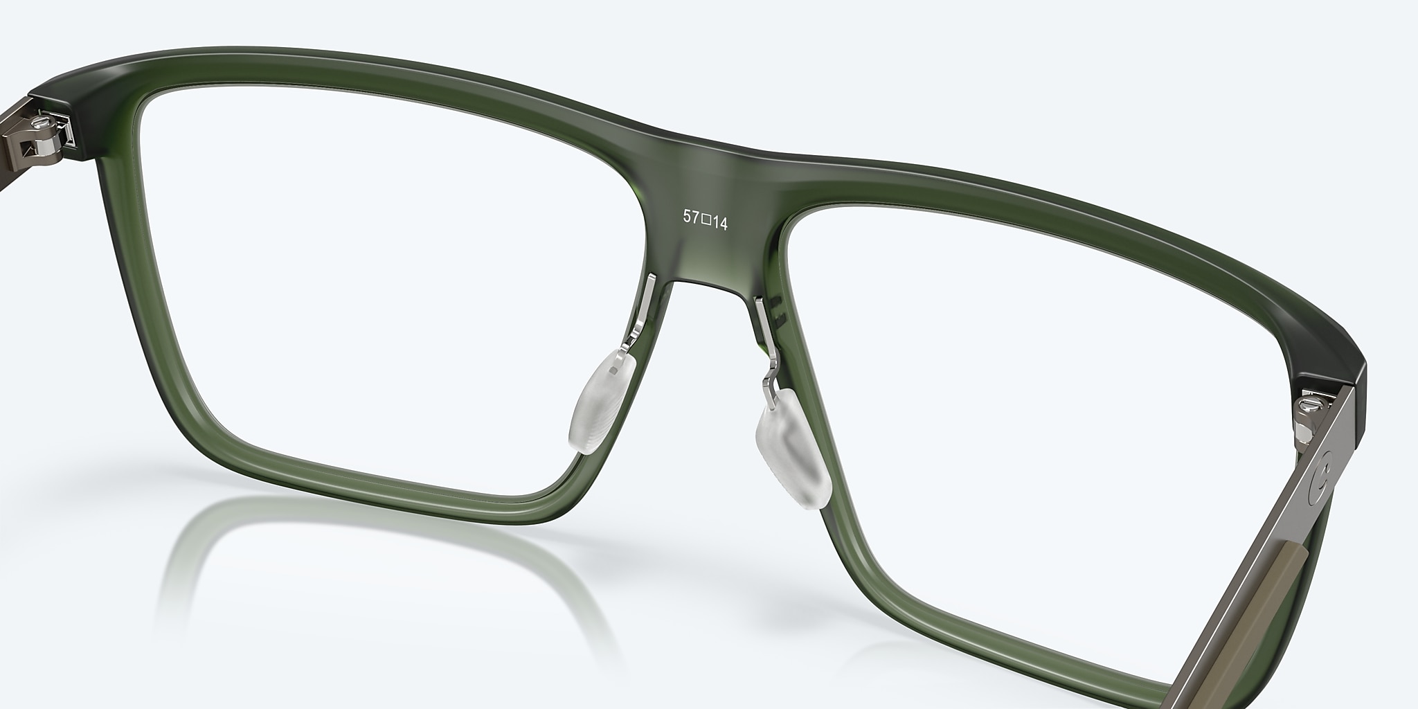 Eyeglasses Costa Pacific Rise 430 L (57-14) with DEMO LENS lens and Algae frame Image 7 of 7 Eyeglasses Costa Pacific Rise 430 L (57-14) with DEMO LENS lens and Algae frame Image 7 of 7