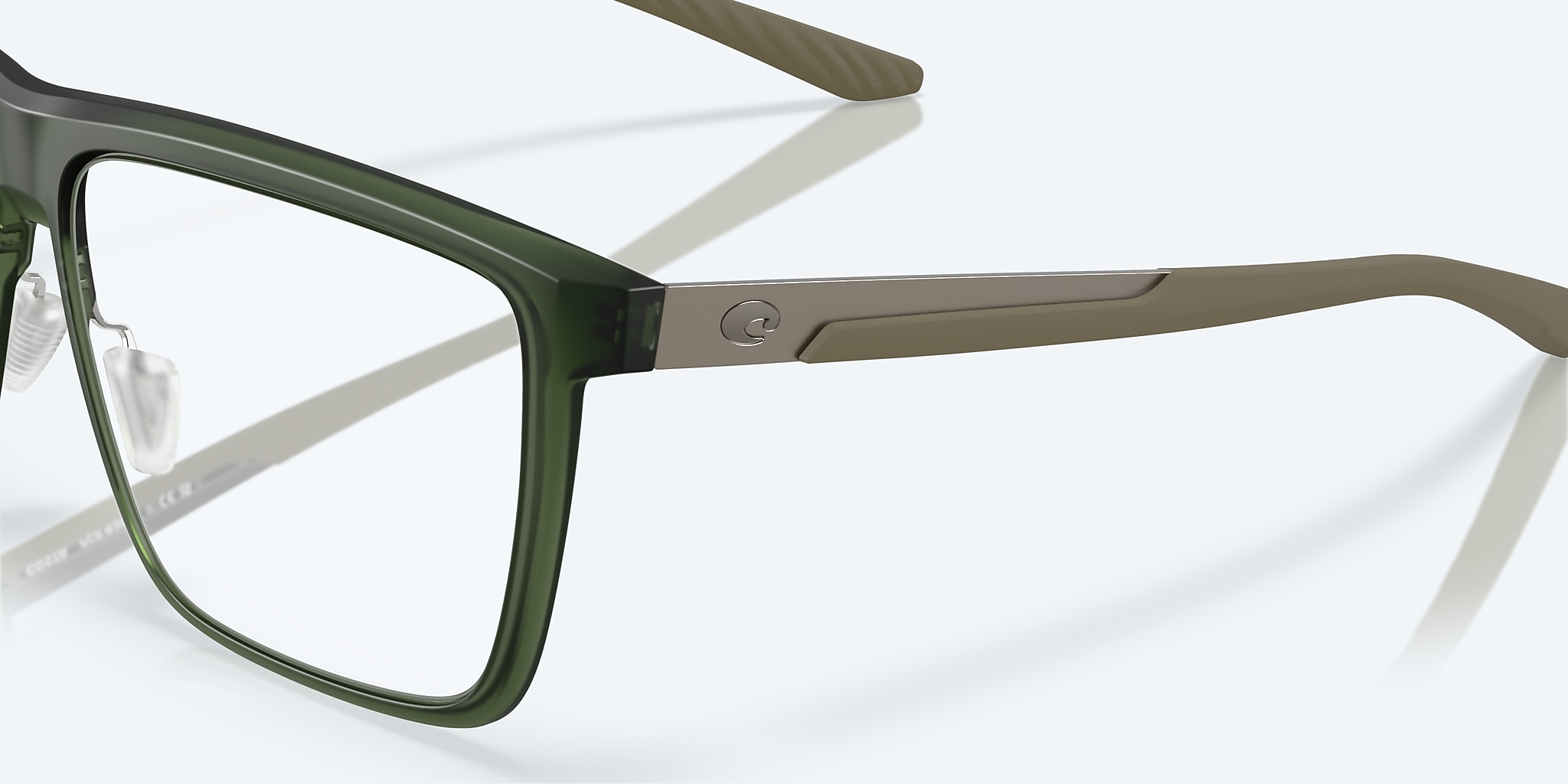 Eyeglasses Costa Pacific Rise 430 L (57-14) with DEMO LENS lens and Algae frame Image 6 of 7 Eyeglasses Costa Pacific Rise 430 L (57-14) with DEMO LENS lens and Algae frame Image 6 of 7