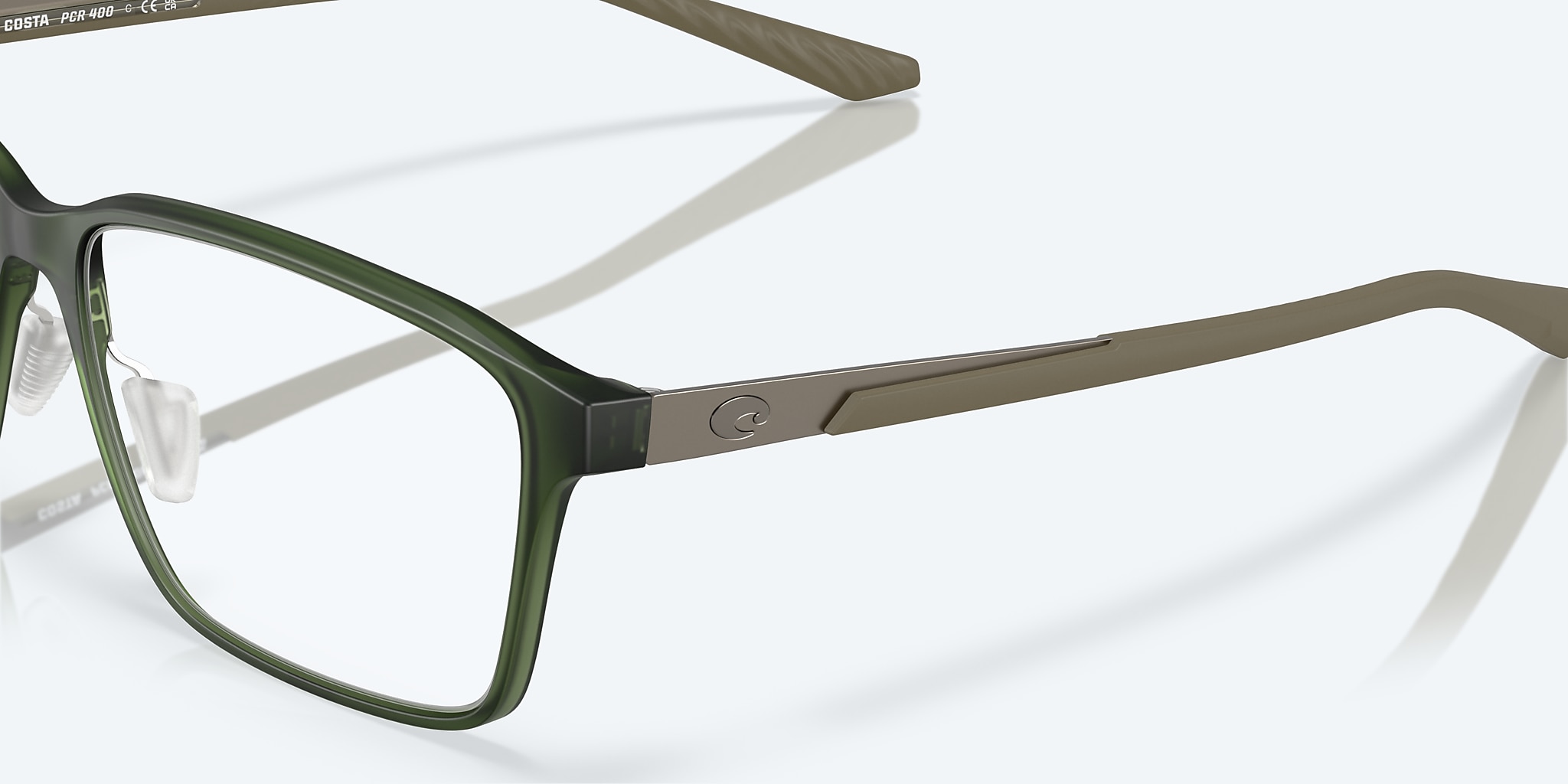 Eyeglasses Costa Pacific Rise 400 L (55-16) with Demo Lens lens and Algae Green frame Image 6 of 7 Eyeglasses Costa Pacific Rise 400 L (55-16) with Demo Lens lens and Algae Green frame Image 6 of 7