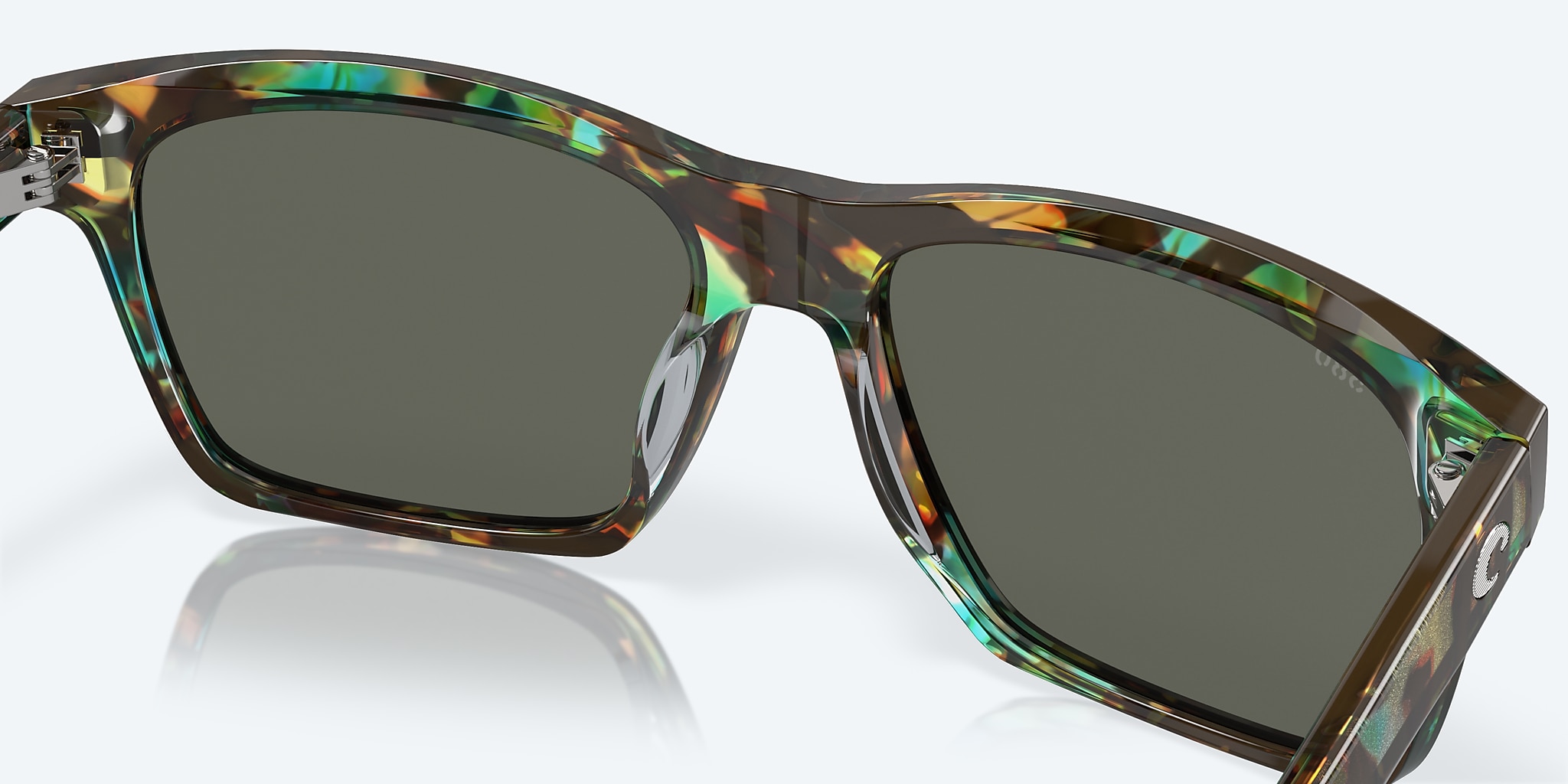 Sunglasses Costa Aransas L (58-16) with Gray lens and Shiny Ocean Tortoise frame Image 7 of 7 Sunglasses Costa Aransas L (58-16) with Gray lens and Shiny Ocean Tortoise frame Image 7 of 7