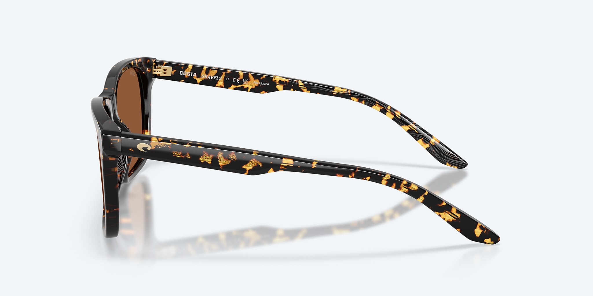 Sunglasses Costa Gravels L (57-18) with Copper lens and Tortoise frame Image 3 of 8