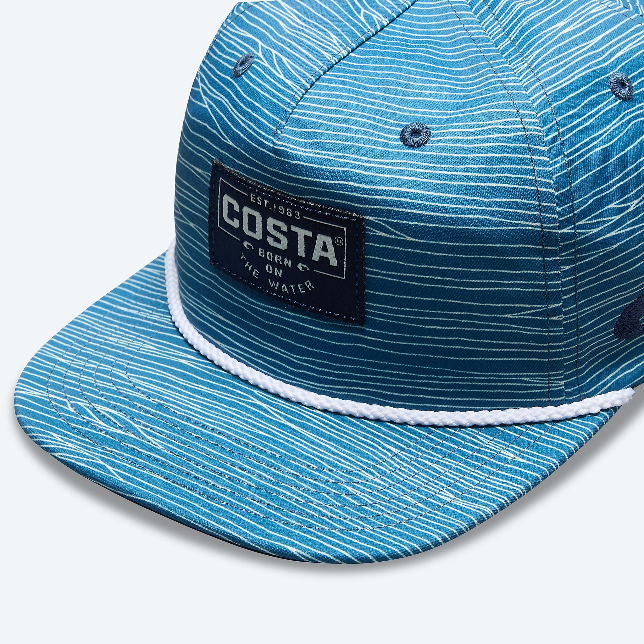 Accessories Tide Blue Costa Printed Unstructured Hat Image 3 de 3