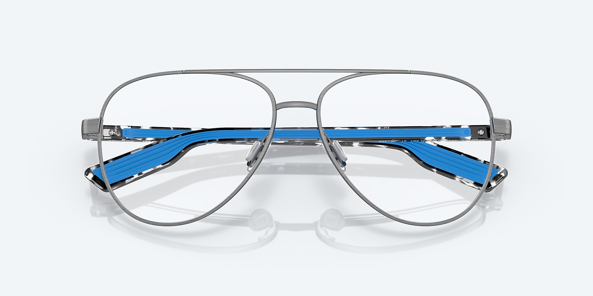 Eyeglasses Costa Peli RX L (57-14) with Demo Lens lens and Matte Brushed Gunmetal frame Image 5 of 7