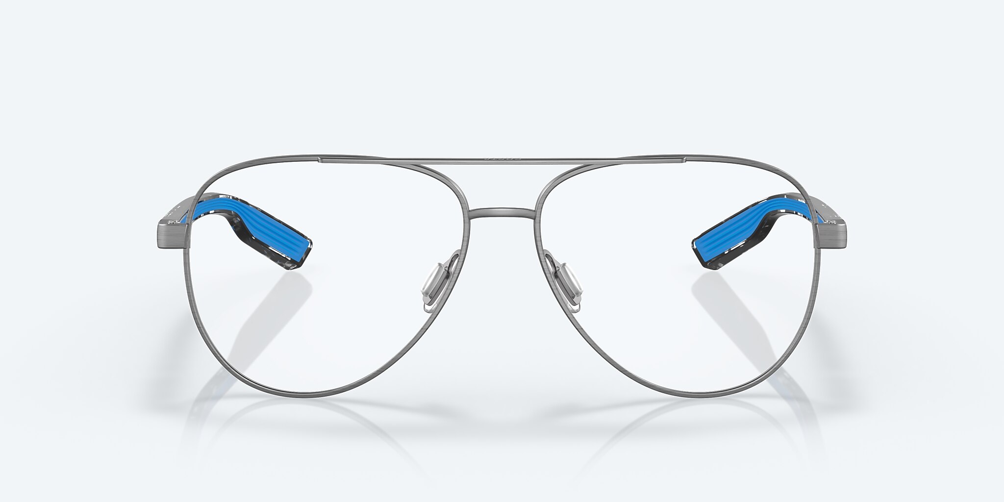 Eyeglasses Costa Peli RX L (57-14) with Demo Lens lens and Matte Brushed Gunmetal frame Image 2 of 7