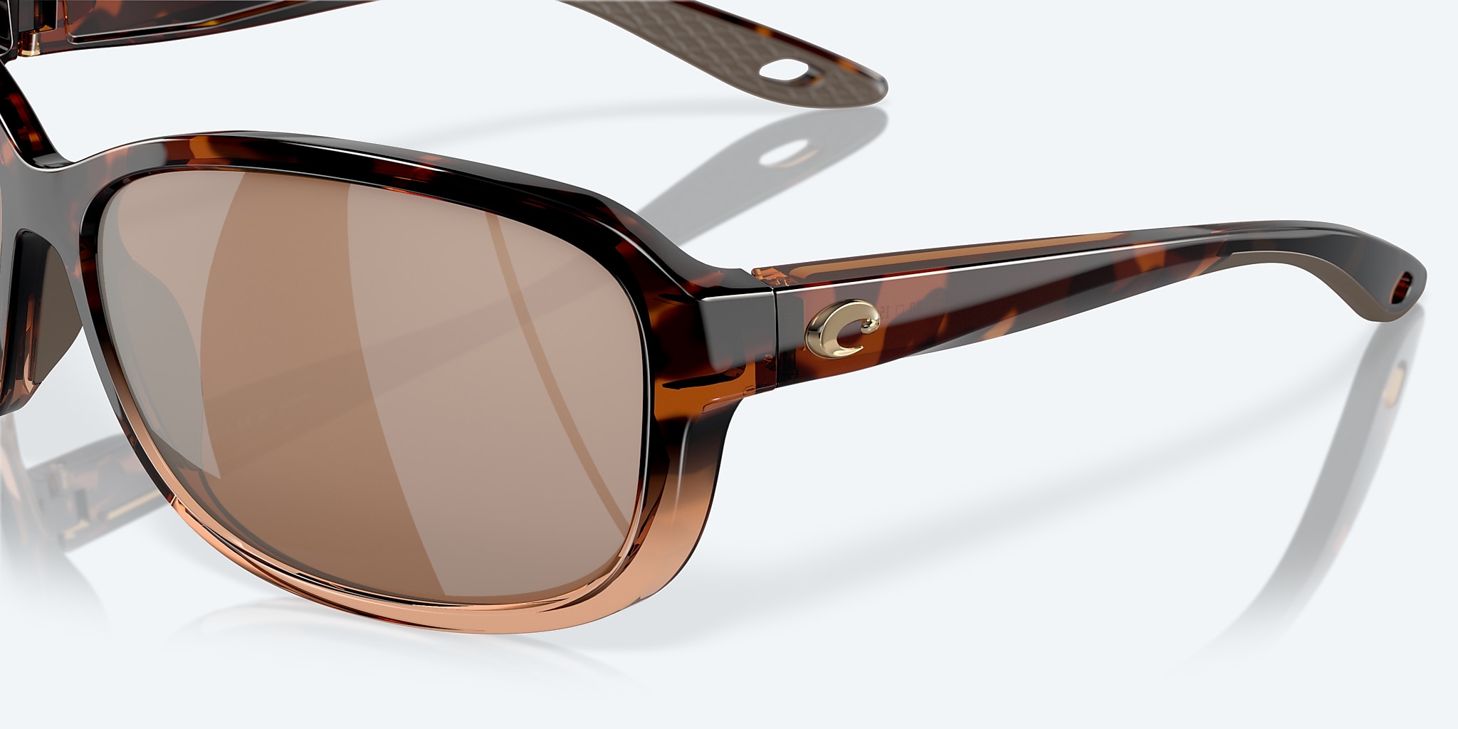 Sunglasses Costa Seadrift M (60-15) with Copper Silver Mirror lens and Shiny Tortoise Fade frame Image 6 of 7 Sunglasses Costa Seadrift M (60-15) with Copper Silver Mirror lens and Shiny Tortoise Fade frame Image 6 of 7