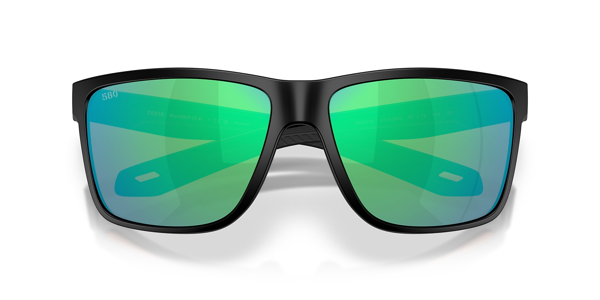 Costa Broadbill II XL XXL (62-15) with Green Mirror lenses and
