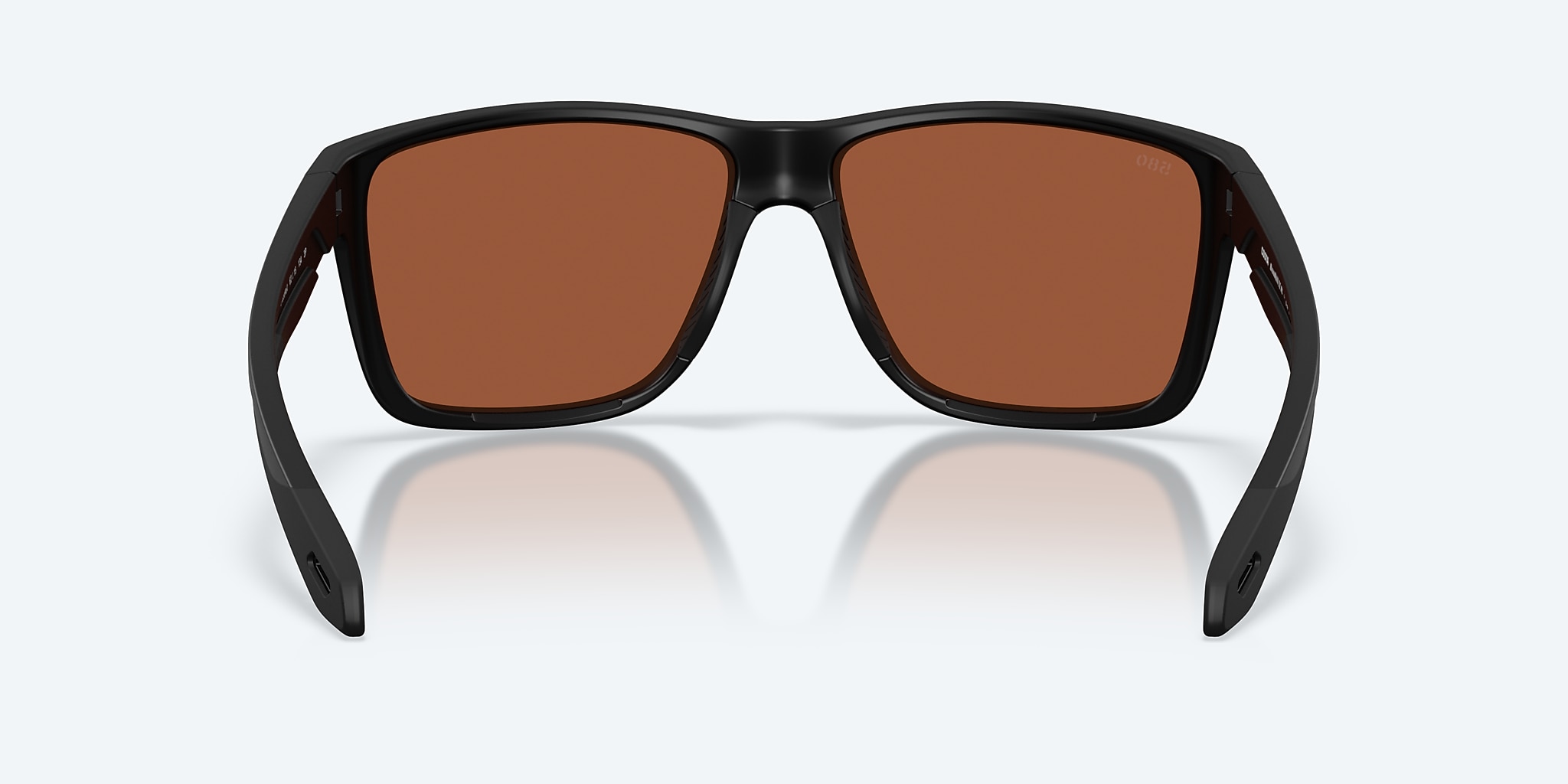 Sunglasses Costa Broadbill II XL XXL (62-15) with Green Mirror lens and Matte Black frame Image 4 of 8