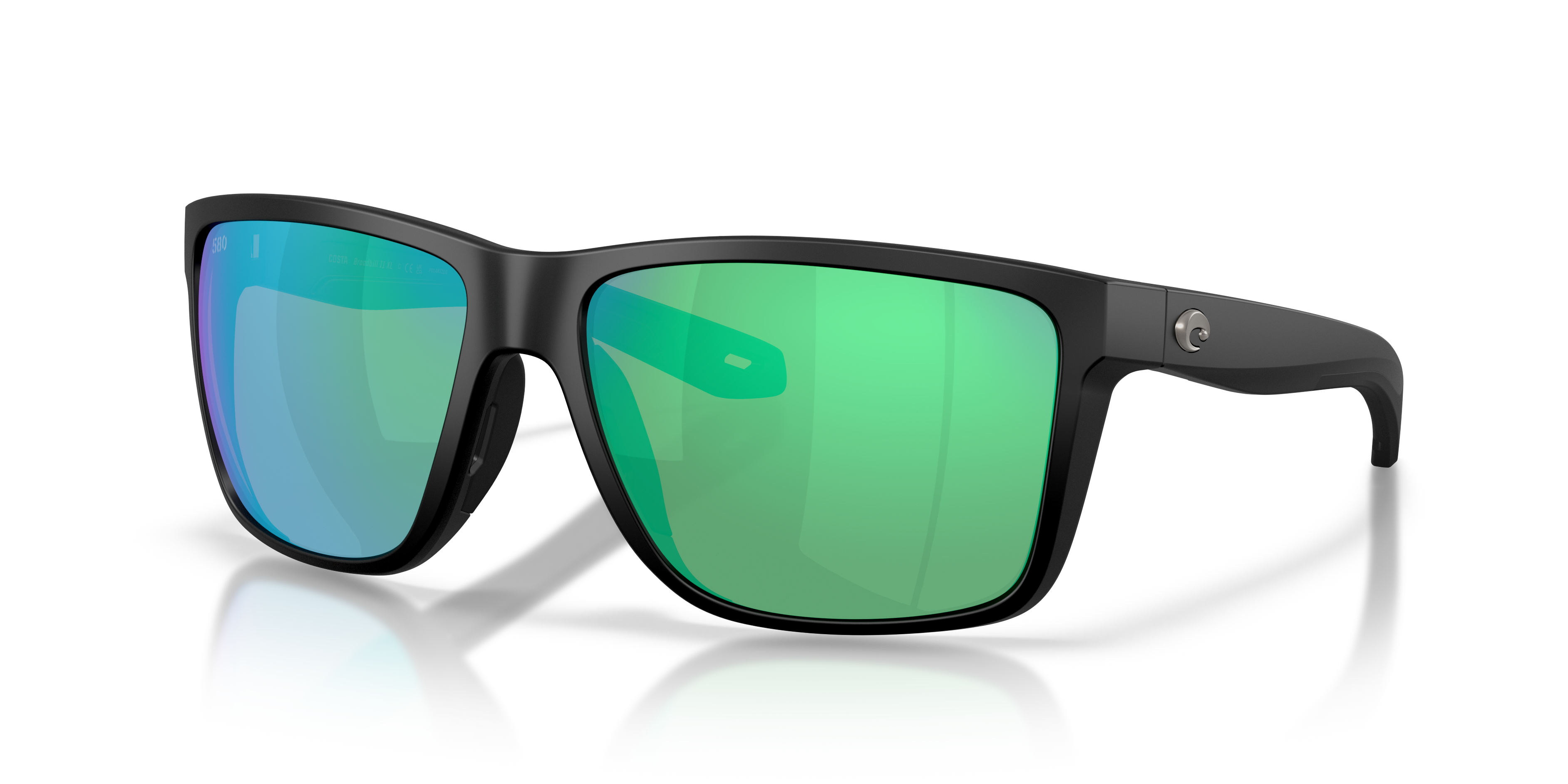 Costa Broadbill II XL XXL (62-15) with Green Mirror lenses and