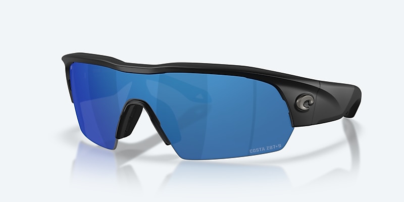 Sunglasses Costa Pilothouse PRO XXL (35-135) with Blue Mirror lens and Matte Black frame Image 1 of 10