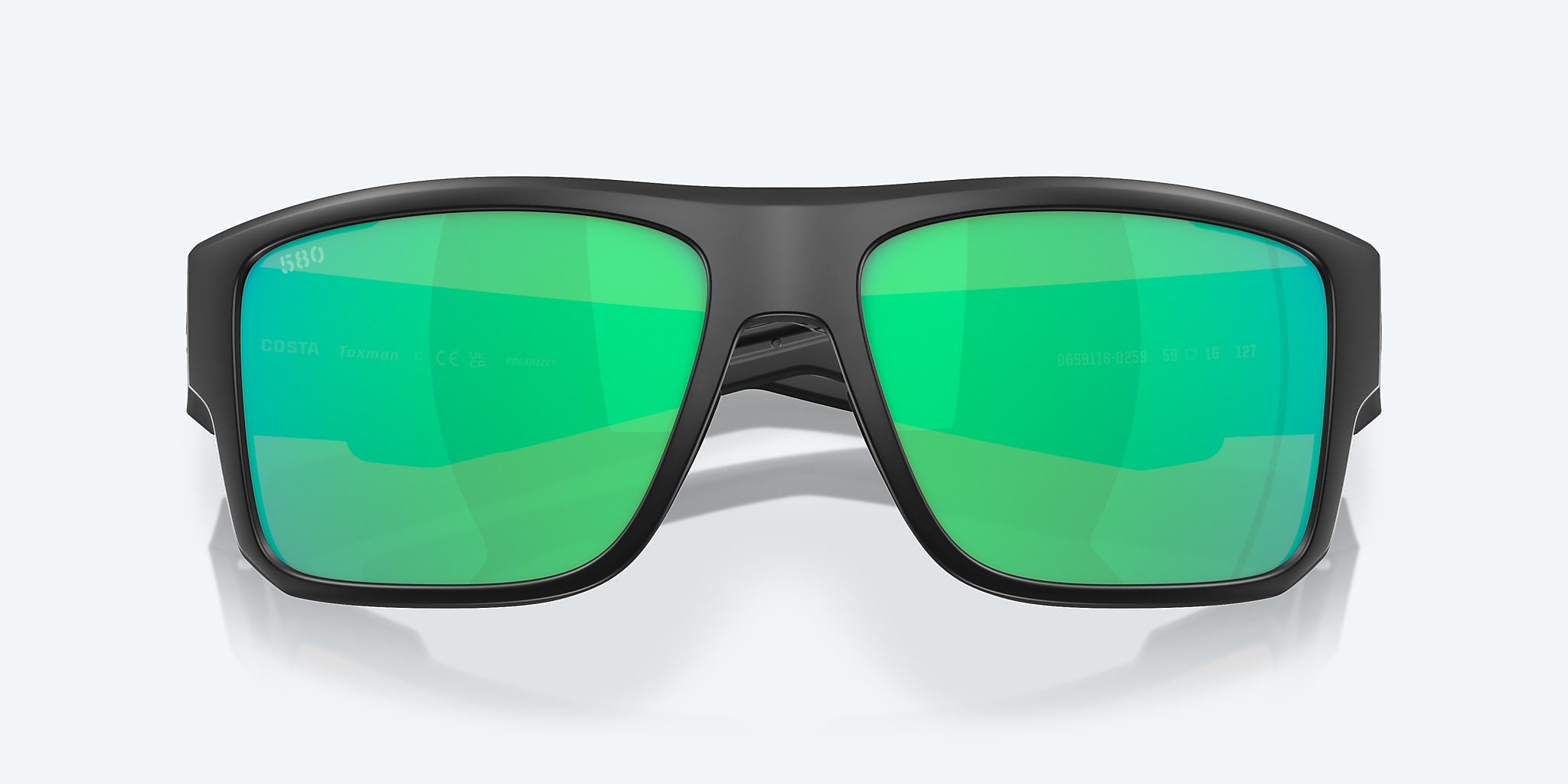Sunglasses Costa Taxman L (59-16) with Green Mirror lens and Matte Black frame Image 5 of 8 Sunglasses Costa Taxman L (59-16) with Green Mirror lens and Matte Black frame Image 5 of 8