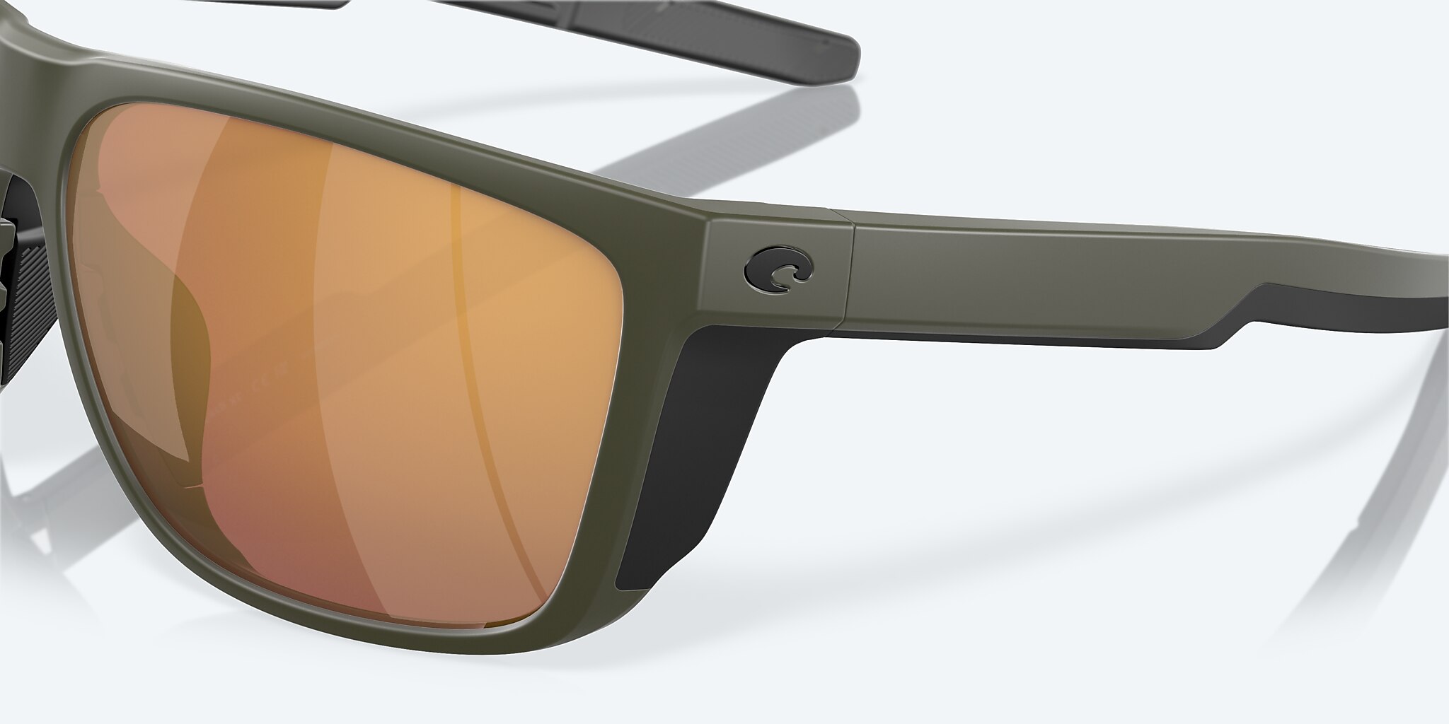 Sunglasses Costa Ferg XL XXL (62-16) with Gold Mirror lens and Matte Olive frame Image 7 of 8 Sunglasses Costa Ferg XL XXL (62-16) with Gold Mirror lens and Matte Olive frame Image 7 of 8