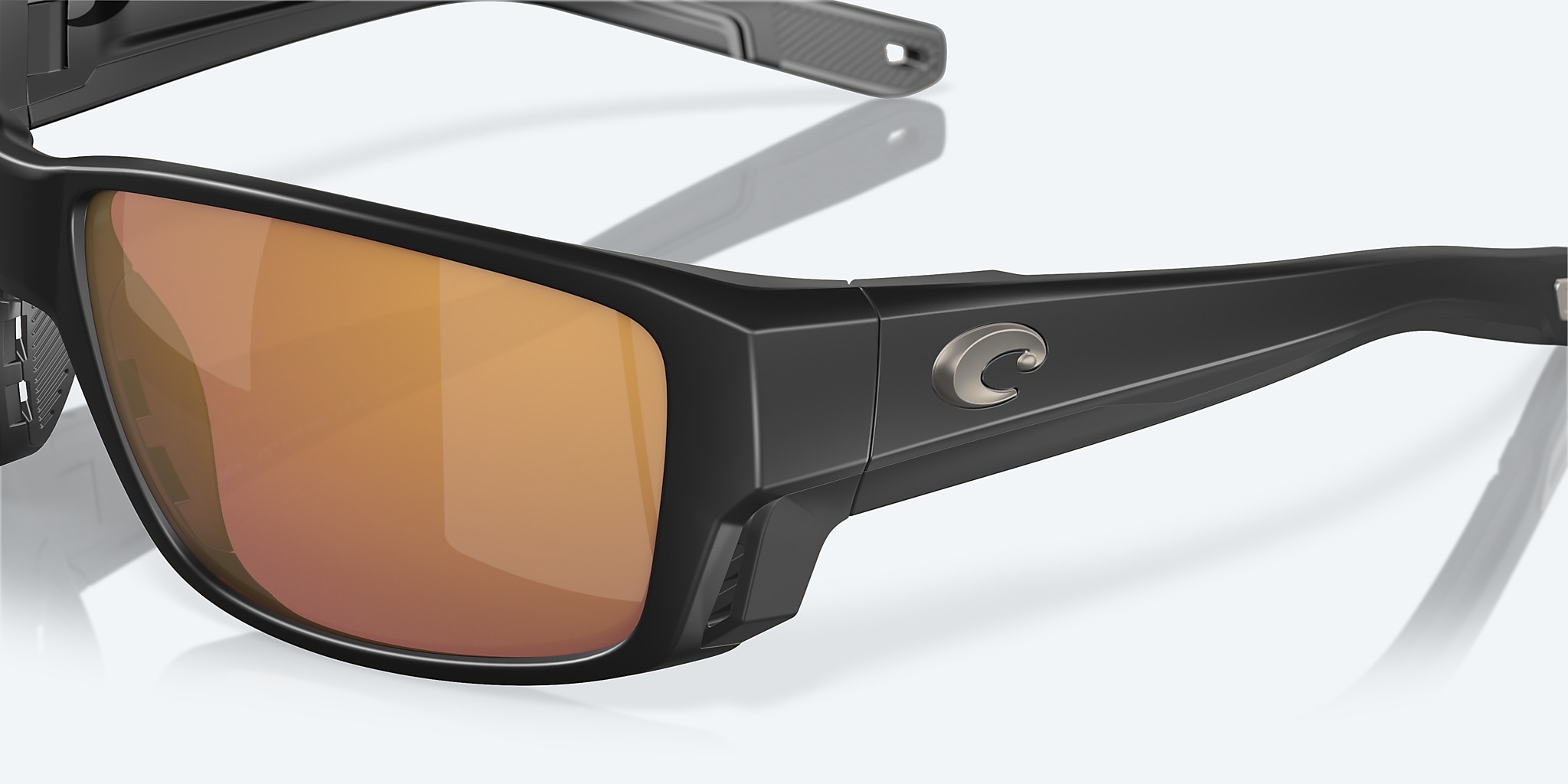 Sunglasses Costa Tuna Alley PRO L (60-16) with Gold Mirror lens and Matte Black frame Image 6 of 7 Sunglasses Costa Tuna Alley PRO L (60-16) with Gold Mirror lens and Matte Black frame Image 6 of 7