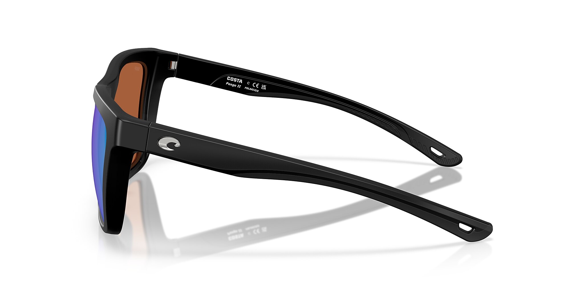 Costa Panga II XL (57-16) with Green Mirror lenses and Matte Black