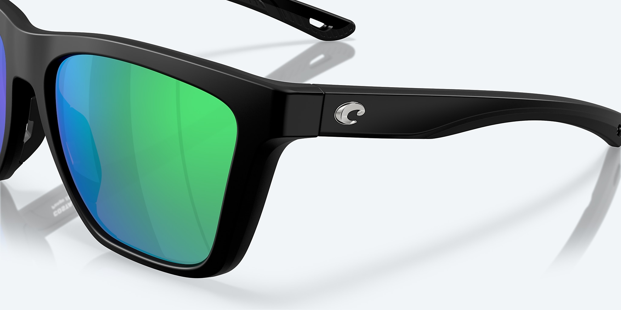 Sunglasses Costa Panga II XL (57-16) with Green Mirror lens and Matte Black frame Image 6 of 9 Sunglasses Costa Panga II XL (57-16) with Green Mirror lens and Matte Black frame Image 6 of 9