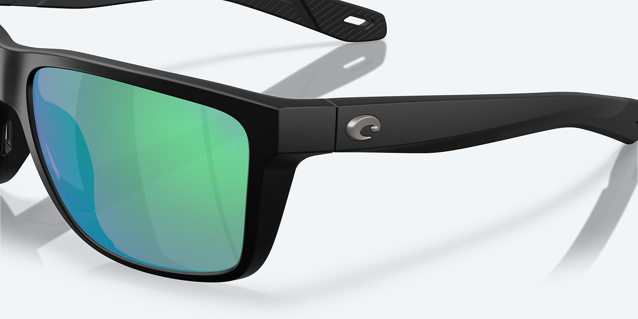 Lunettes de soleil Costa Broadbill II L (58-15) avec Effet miroir Vert verre et Noir mat monture Image 6 de 7 Lunettes de soleil Costa Broadbill II L (58-15) avec Effet miroir Vert verre et Noir mat monture Image 6 de 7