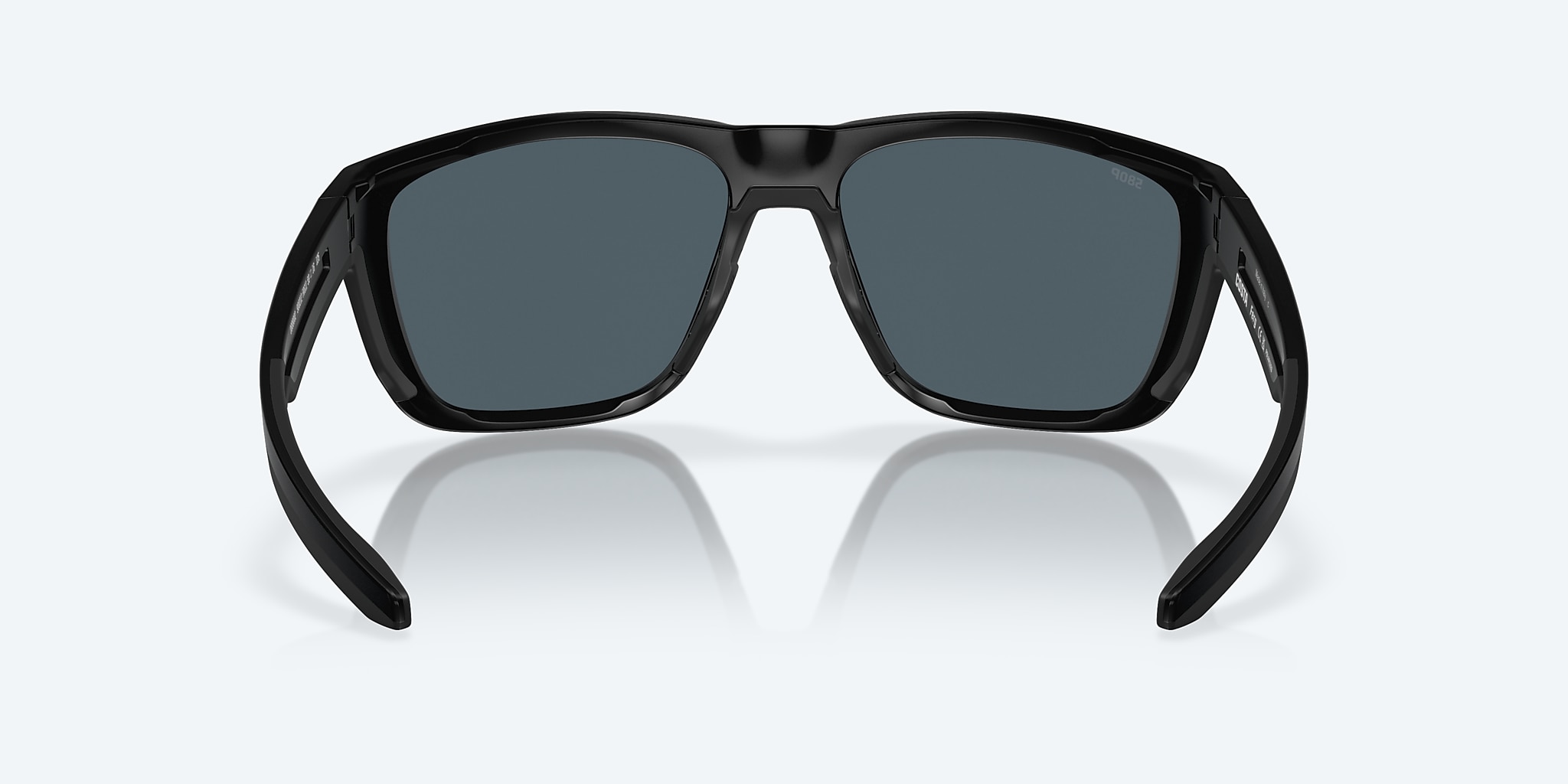 Sunglasses Costa Ferg L (59-16) with Gray Silver Mirror lens and Matte Black frame Image 4 of 7